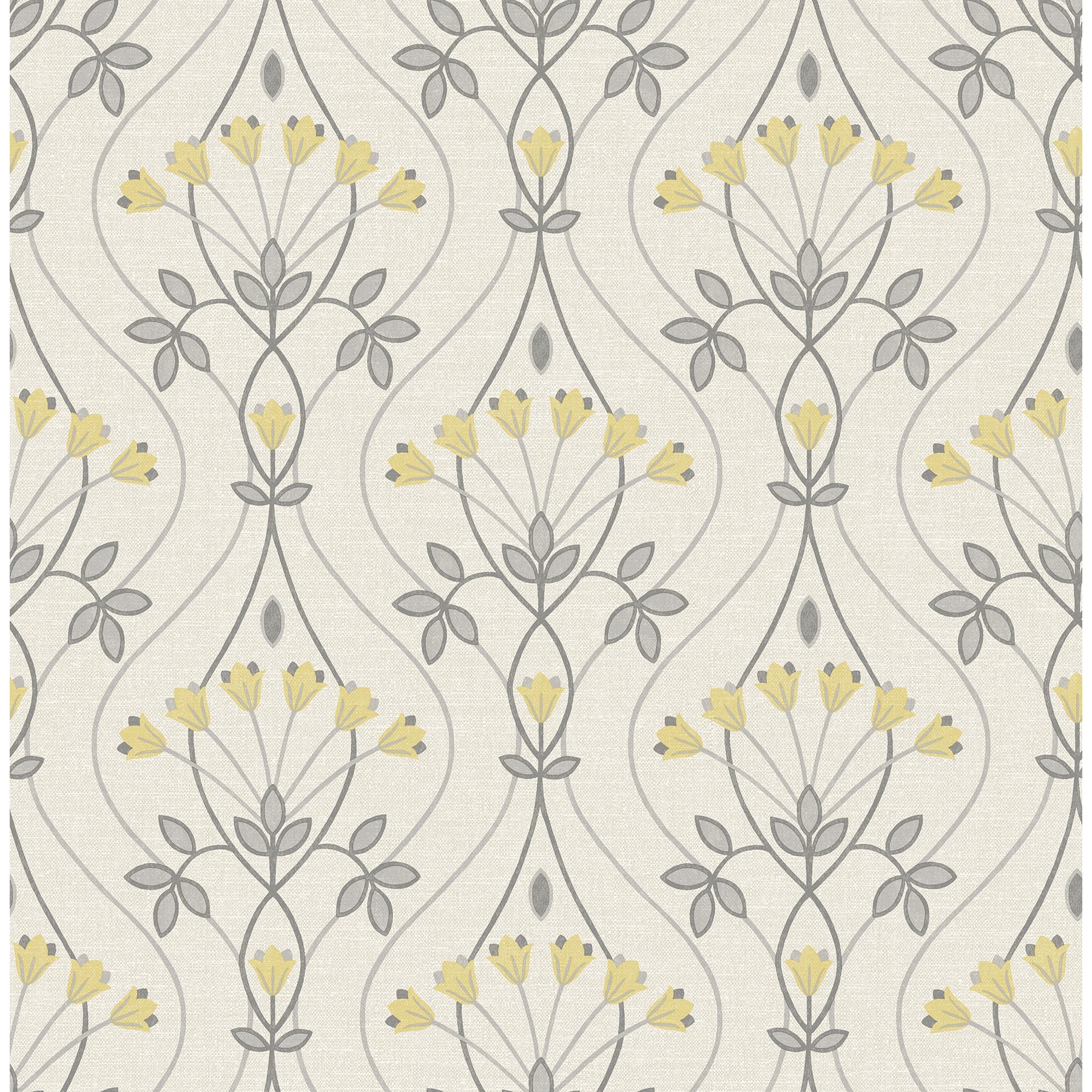 NuWallpaper Wilder Gray Peel & Stick Wallpaper