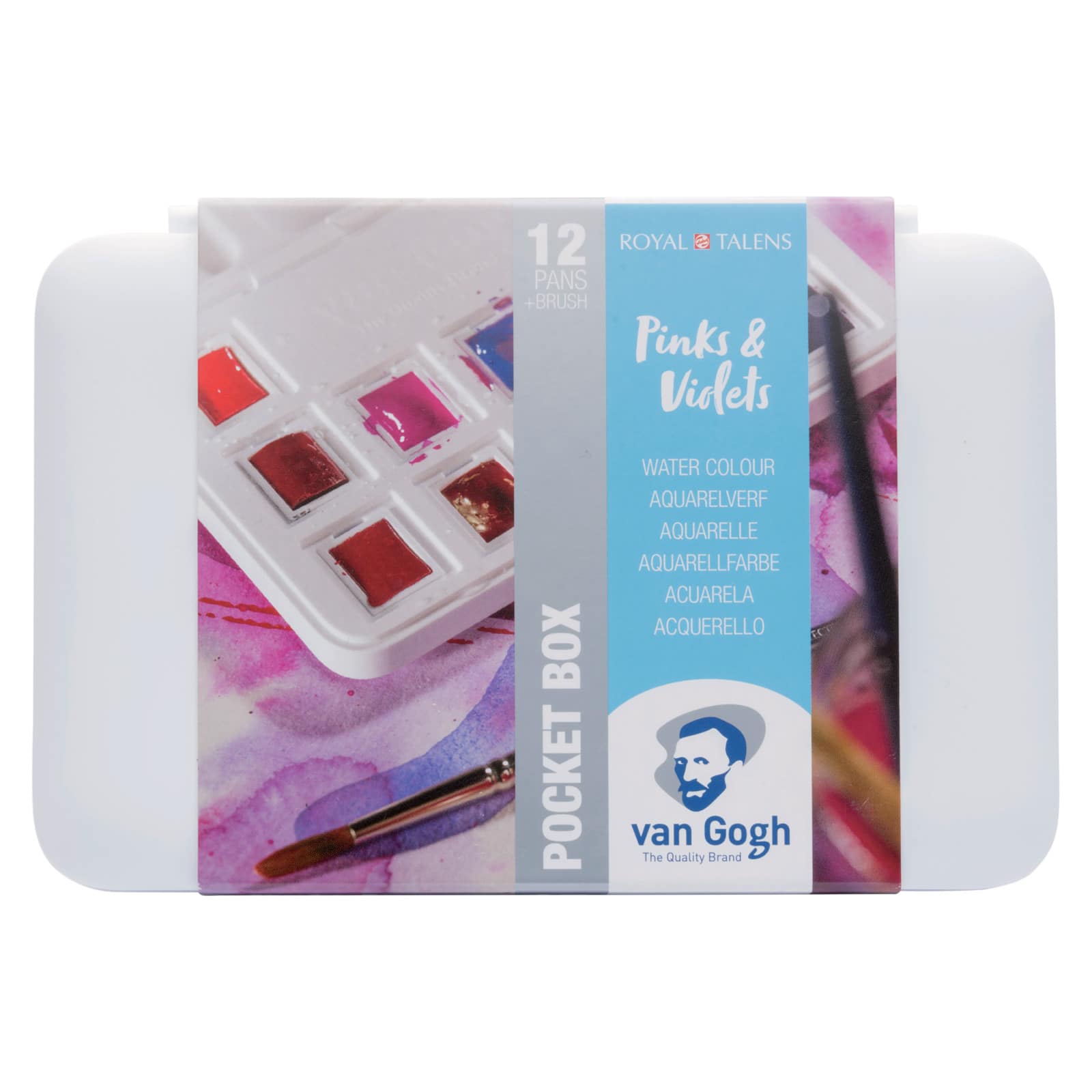 Van Gogh Pinks &#x26; Violets Watercolor Pocket Box Set