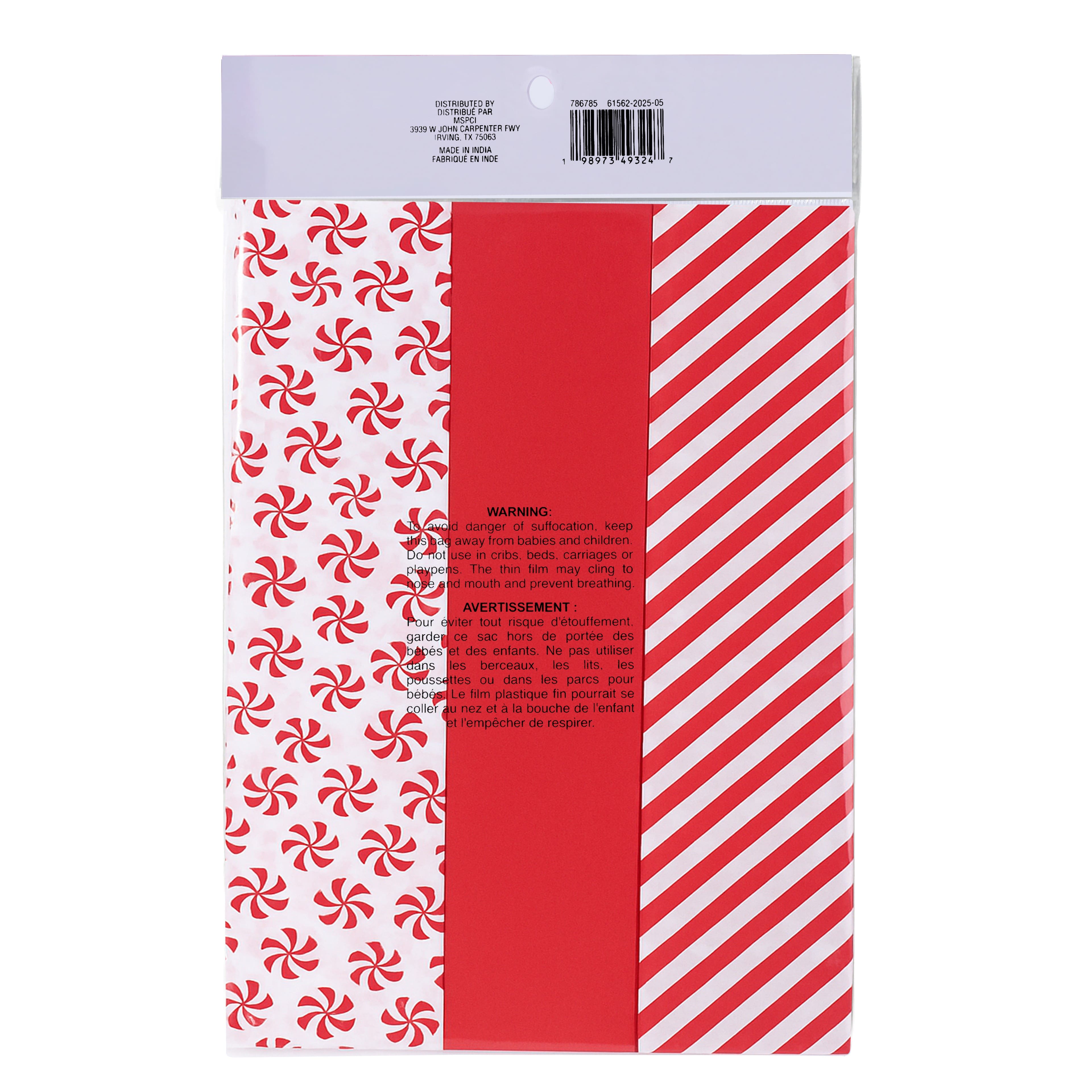 Red & White Peppermint Tissue Paper, 36ct. by Celebrate It™