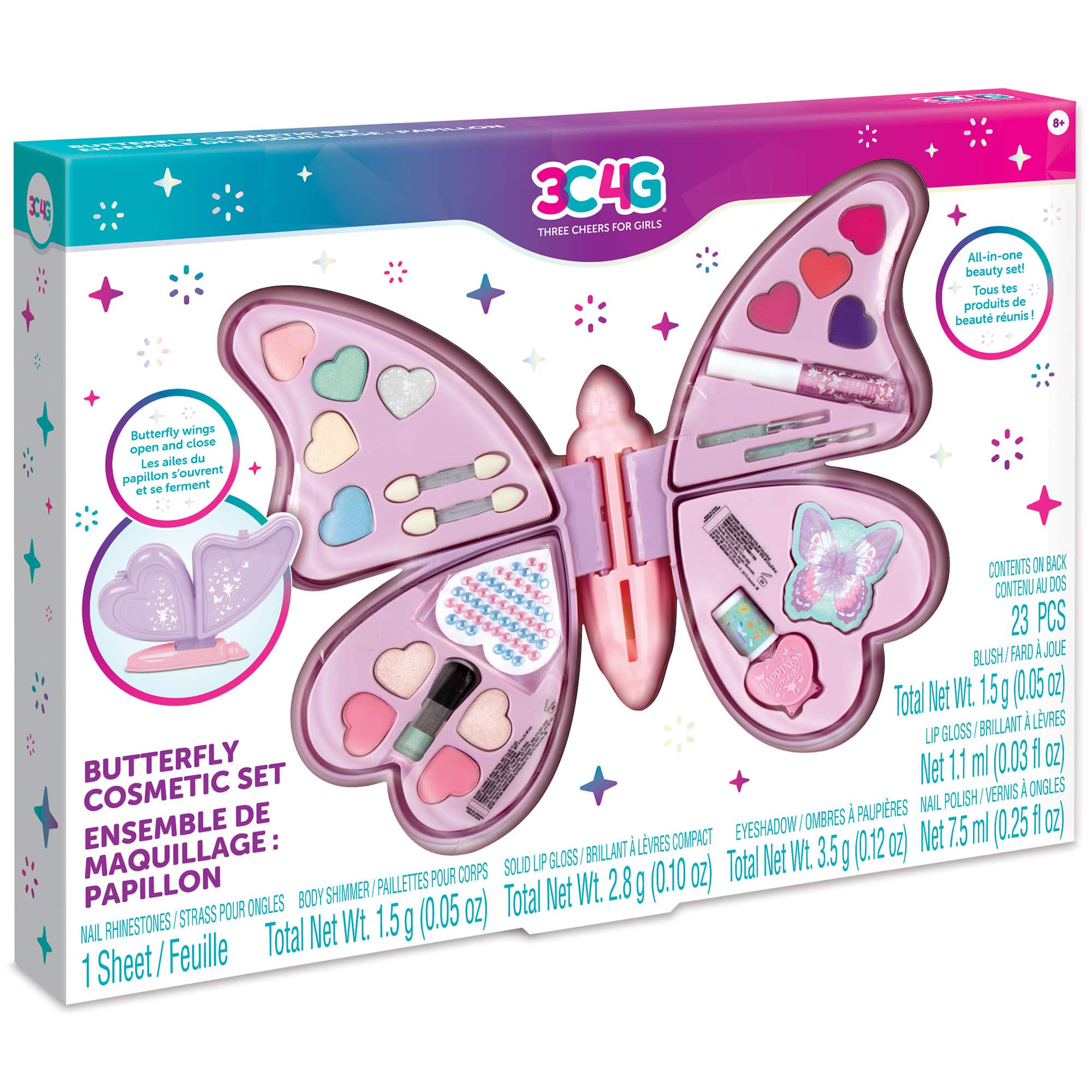 Make It Real&#x2122; 3C4G&#xAE; Butterfly Cosmetic Set