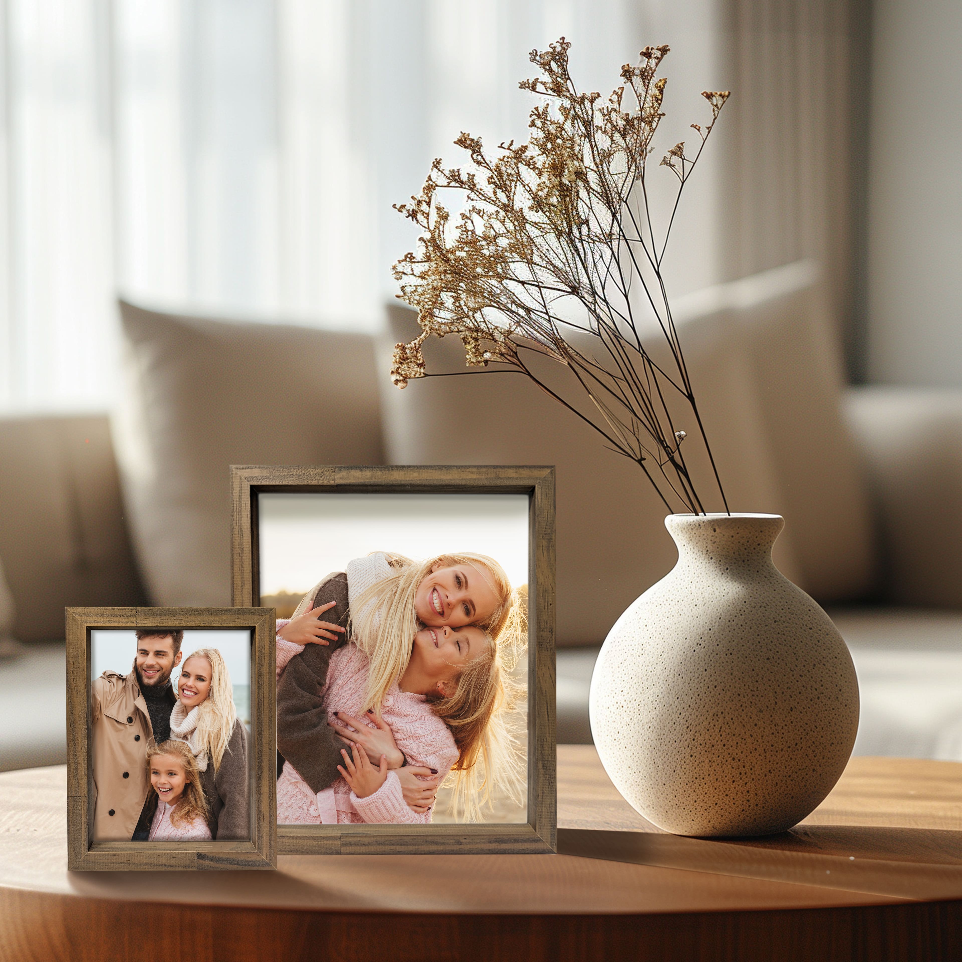 Expressions&#x2122; Brown Linear Wood Frame by Studio D&#xE9;cor&#xAE;
