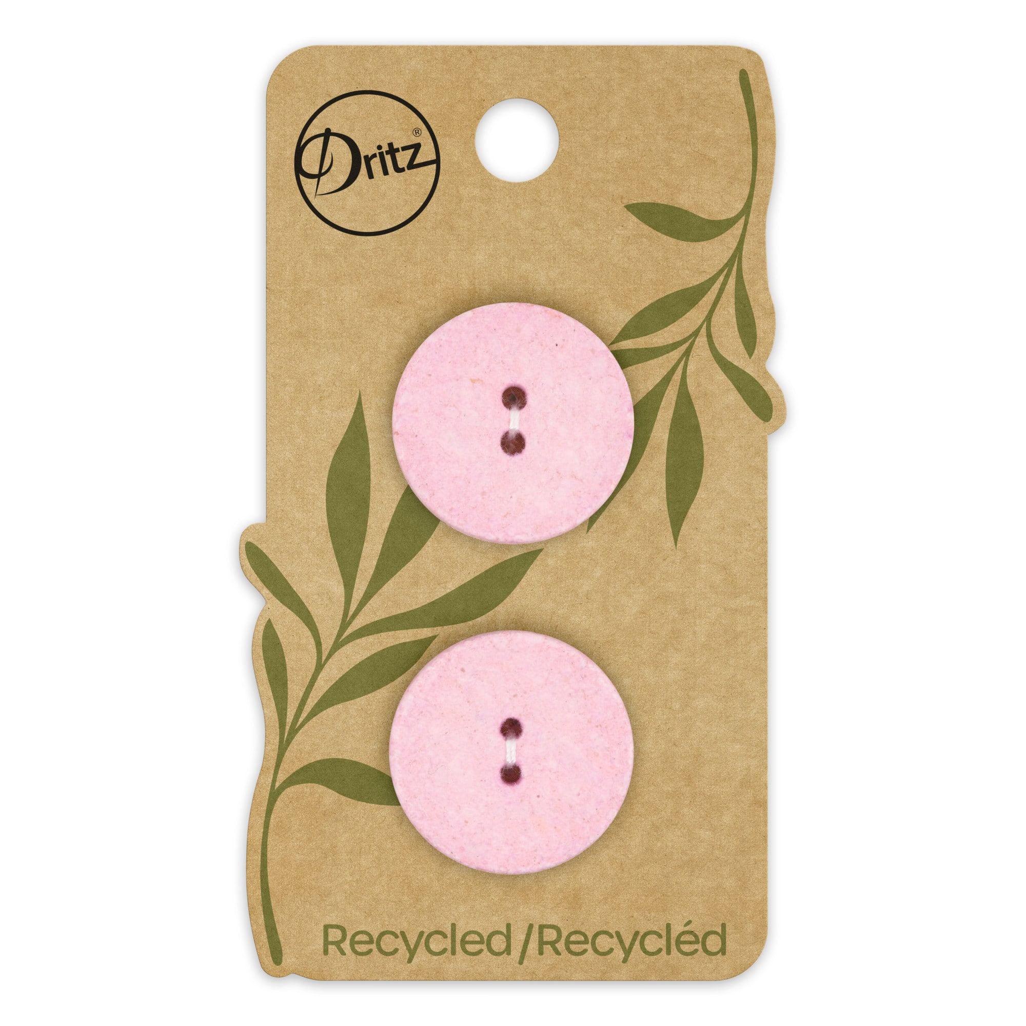 Dritz® 23mm Recycled Cotton Round Buttons, 6ct.