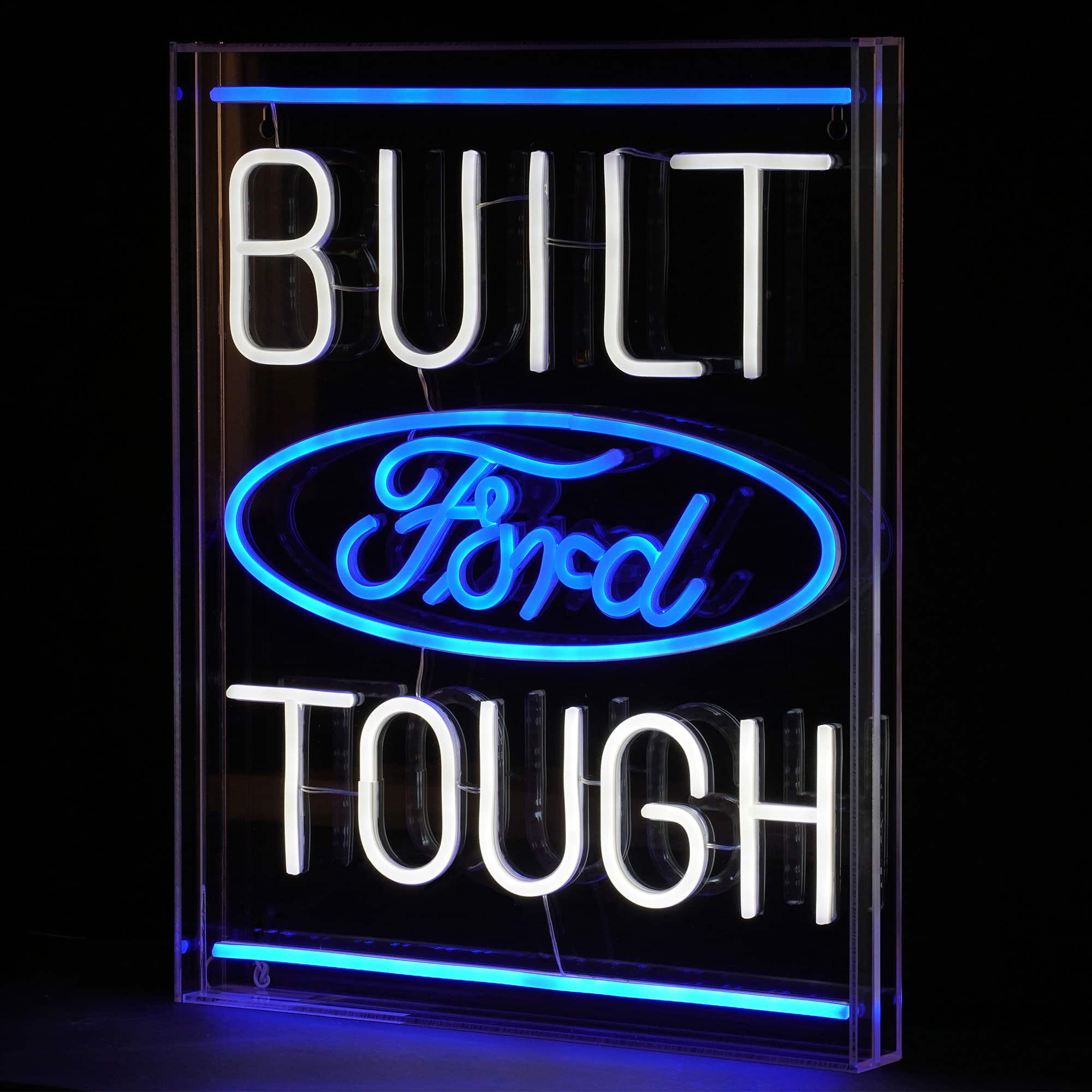 American Art Décor™ 20" Licensed Ford Built Tough Acrylic LED Wall Décor Sign