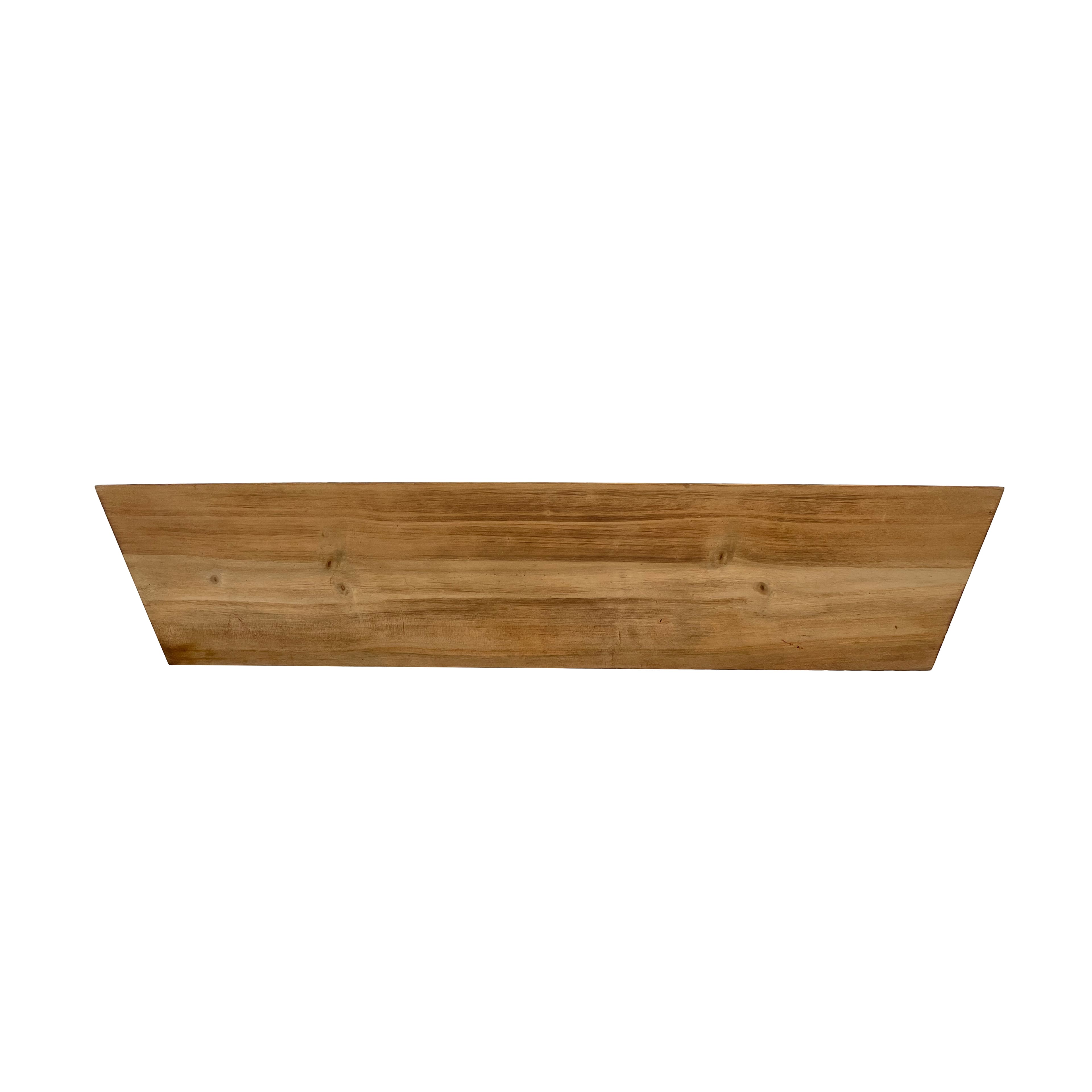 15.5&#x22; Natural Brown Wood Tray by Ashland&#xAE;