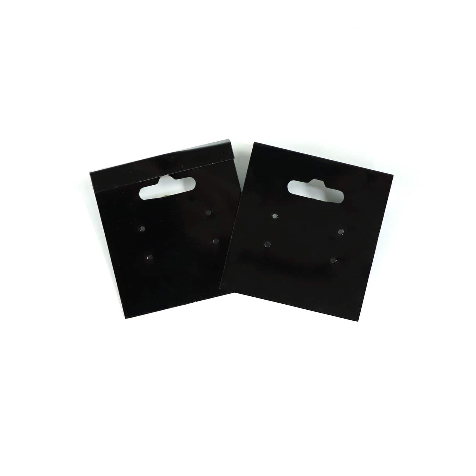 12 Packs: 70 ct. (840 total) Black Earring Cards by Bead Landing&#x2122;