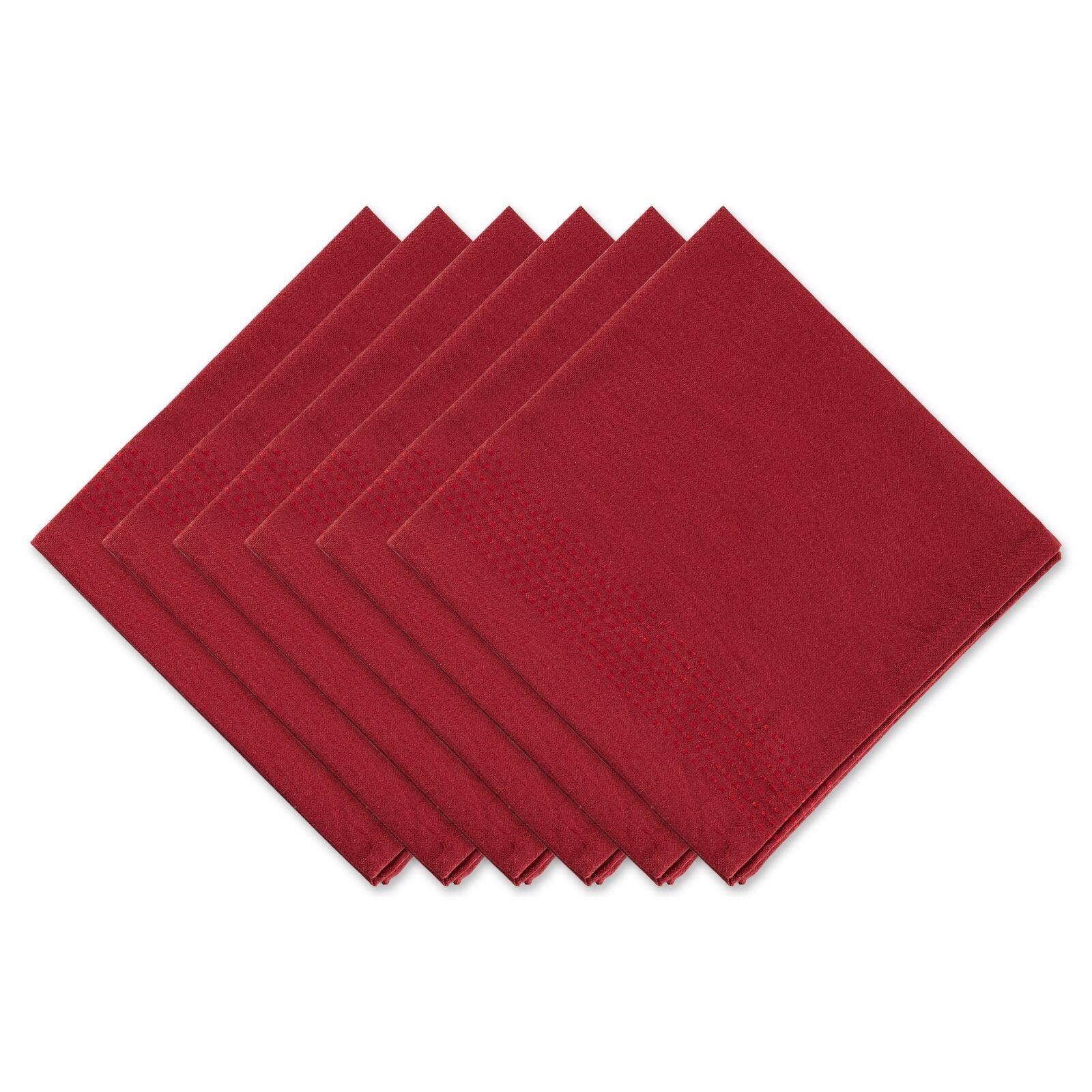 DII® Redwood Harvest Dobby Stripe Cloth Dinner Napkins, 6ct.