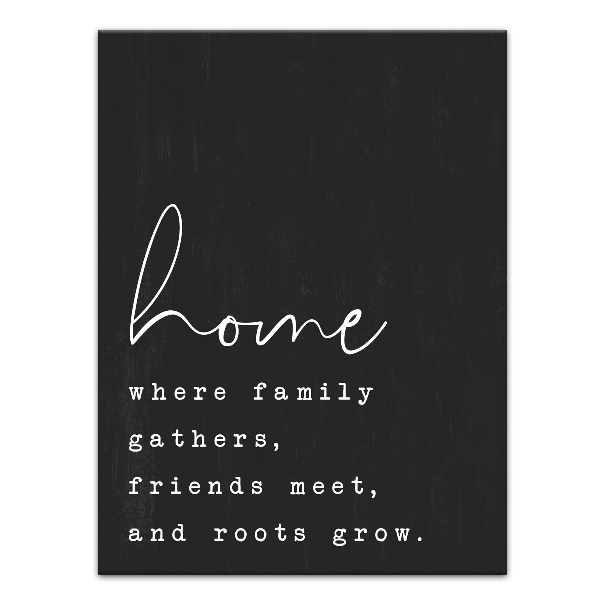 Home Where Family Gathers 30" x 40" Canvas Wall Art