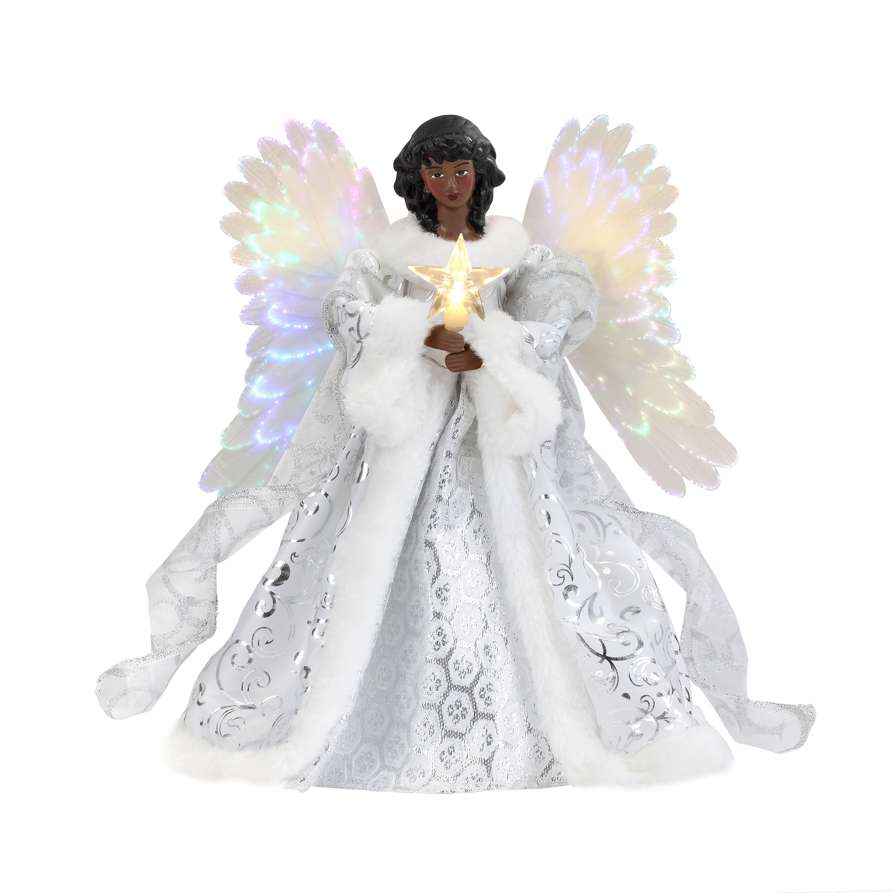 12&#x22; Fiber Optic Angel Tree Topper