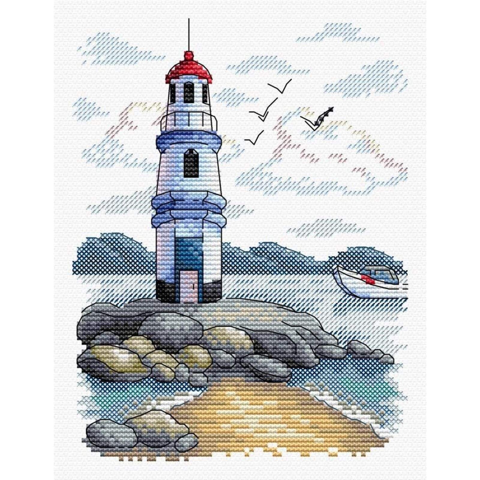 MP Studia Lighhouse Cross Stitch Kit