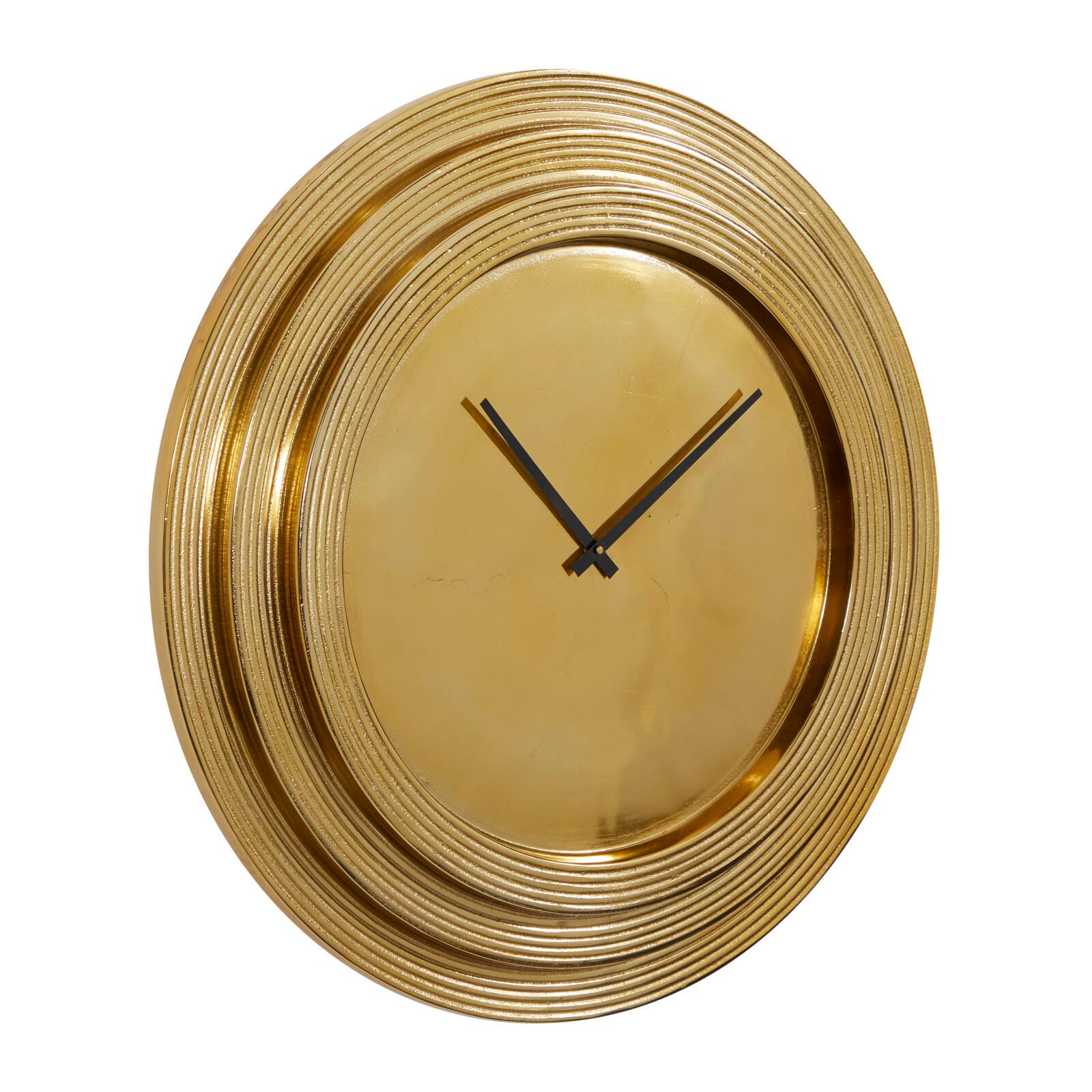 24&#x22; Gold Aluminum Coastal Wall Clock