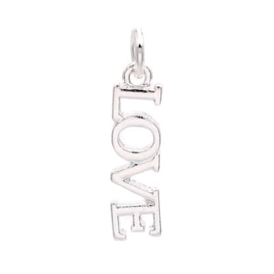 Silver Plated Love Charm by Bead Landing™ | Michaels