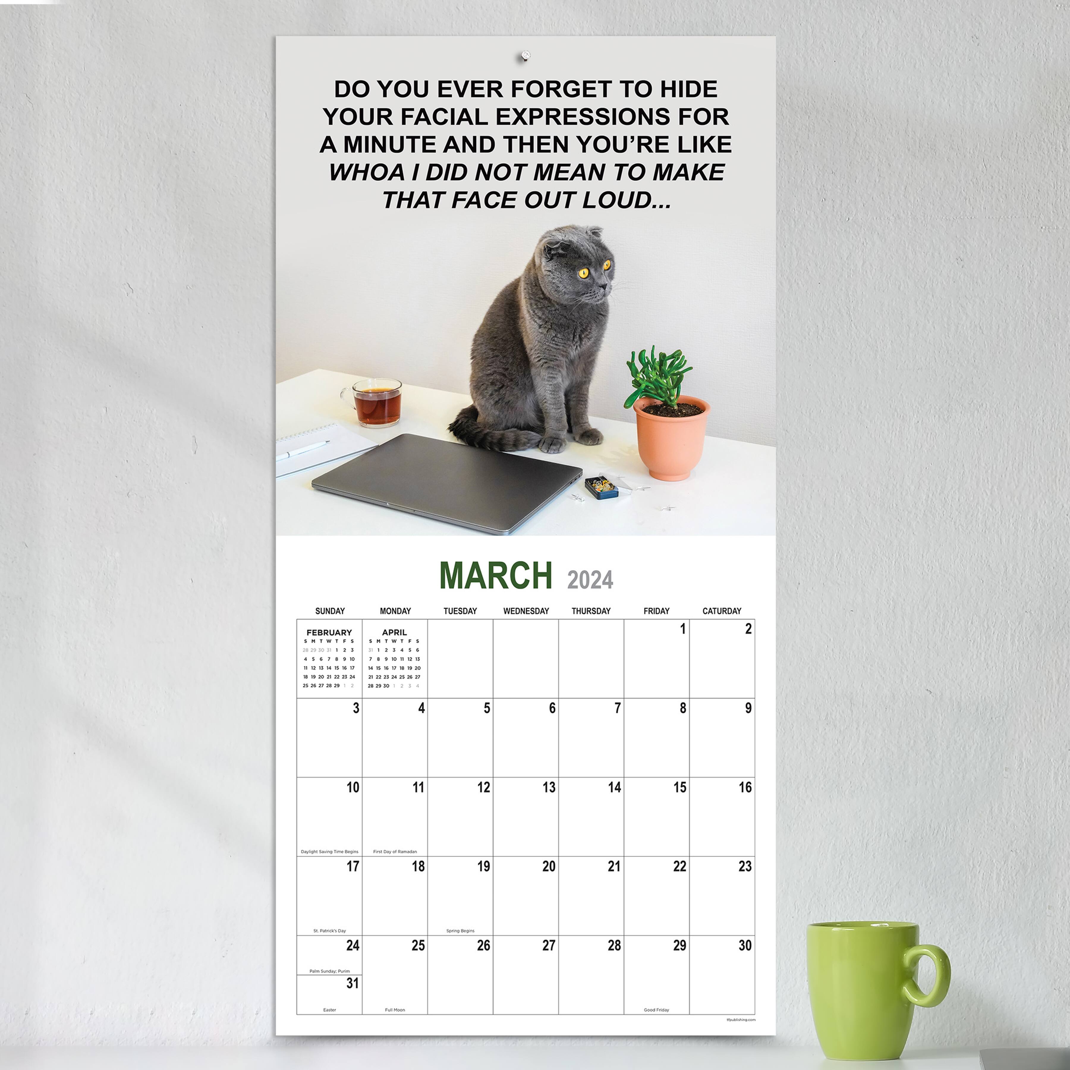 TF Publishing 2024 Corporate Cats Wall Calendar