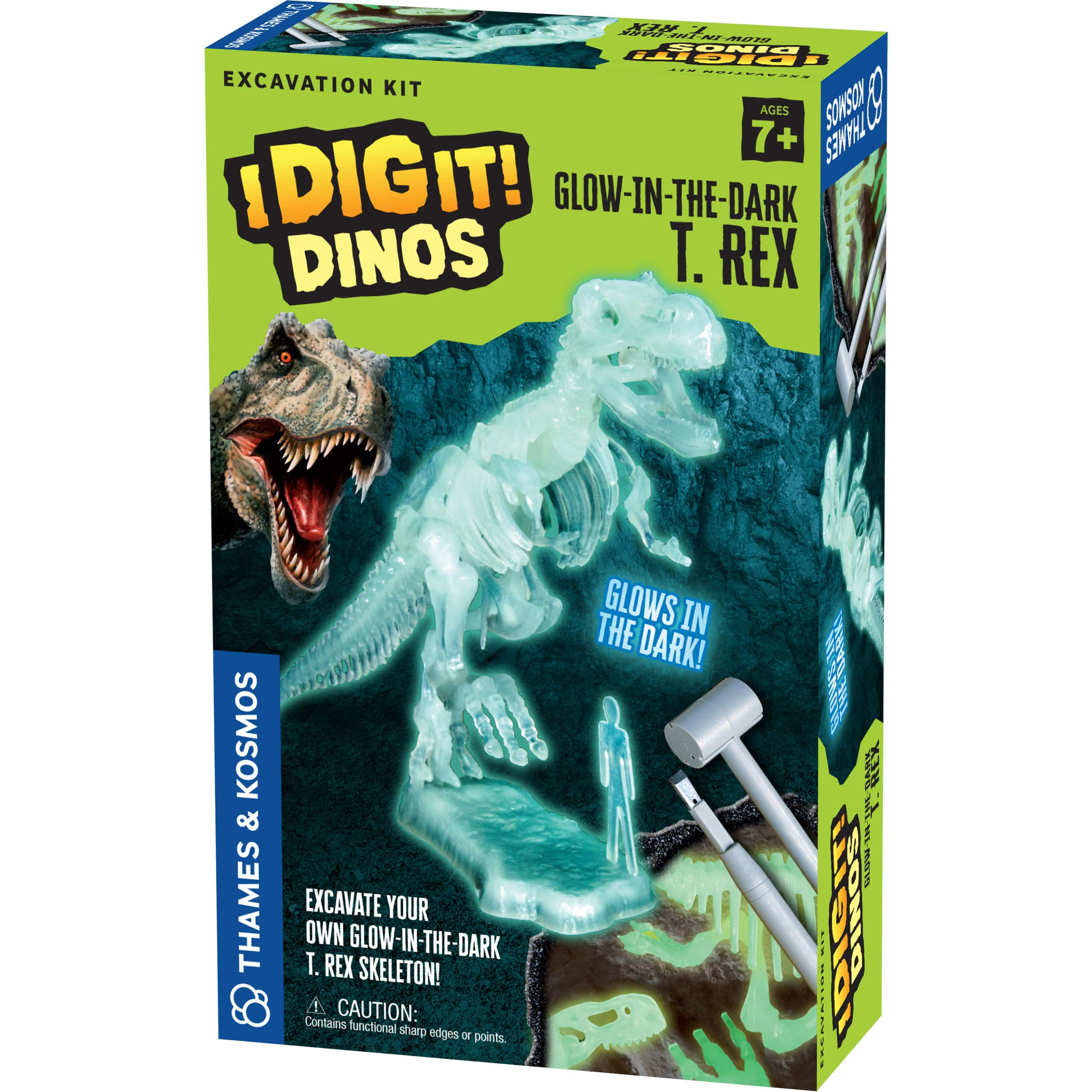 Thames &#x26; Kosmos I Dig It! Dinos Glow-in-the-Dark T. Rex Excavation Kit