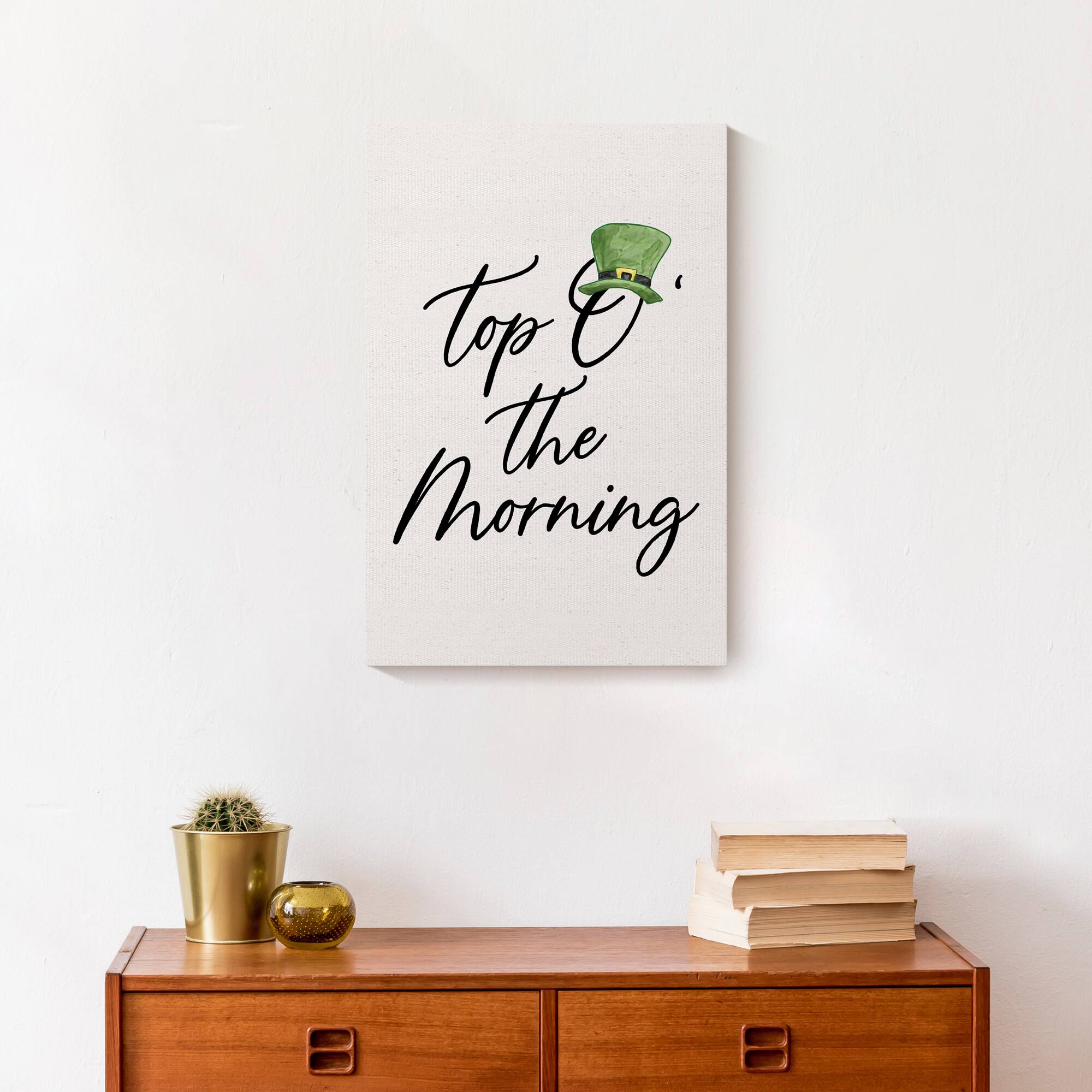 Top O the Morning 12" x 18" Canvas Wall Art