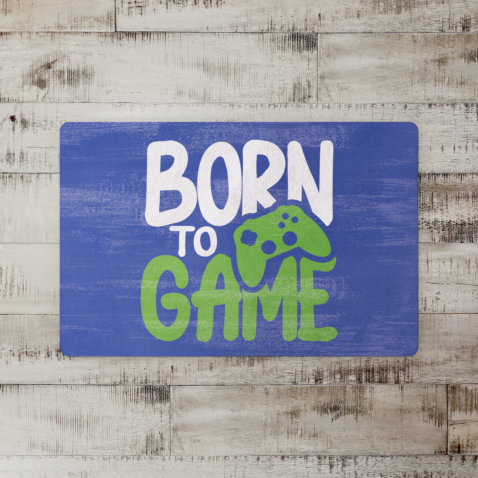 18&#x22; x 27&#x22; Born to Game Floor Mat