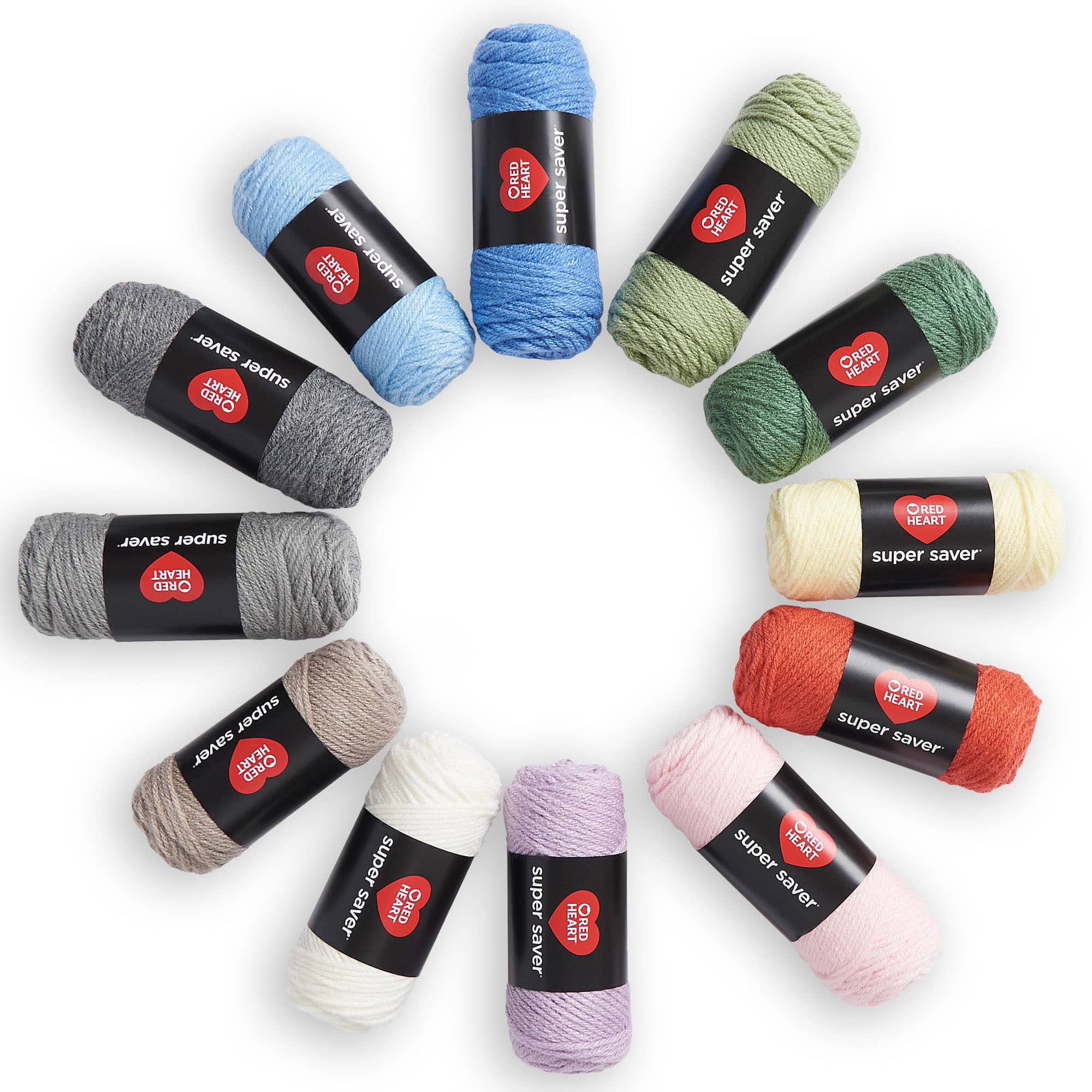 Red Heart® Super Saver® 12 Skein Super Craft Yarn Kit
