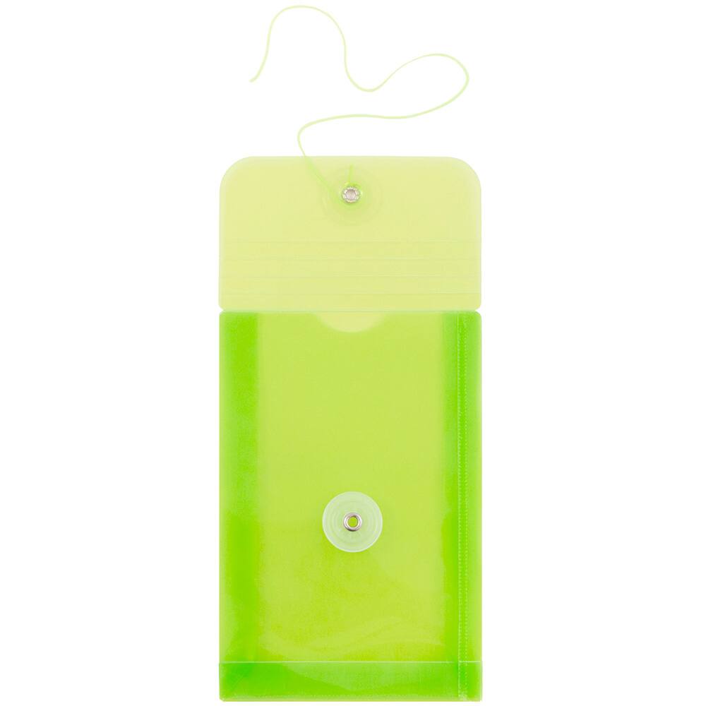 JAM Paper 4.25" x 6.25" Plastic Button & String Tie Closure Envelopes, 12ct.
