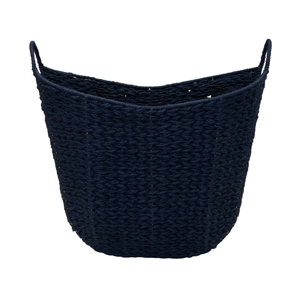 Household Essentials 17.5&#x22; Woven Paper Rope Basket with Handles