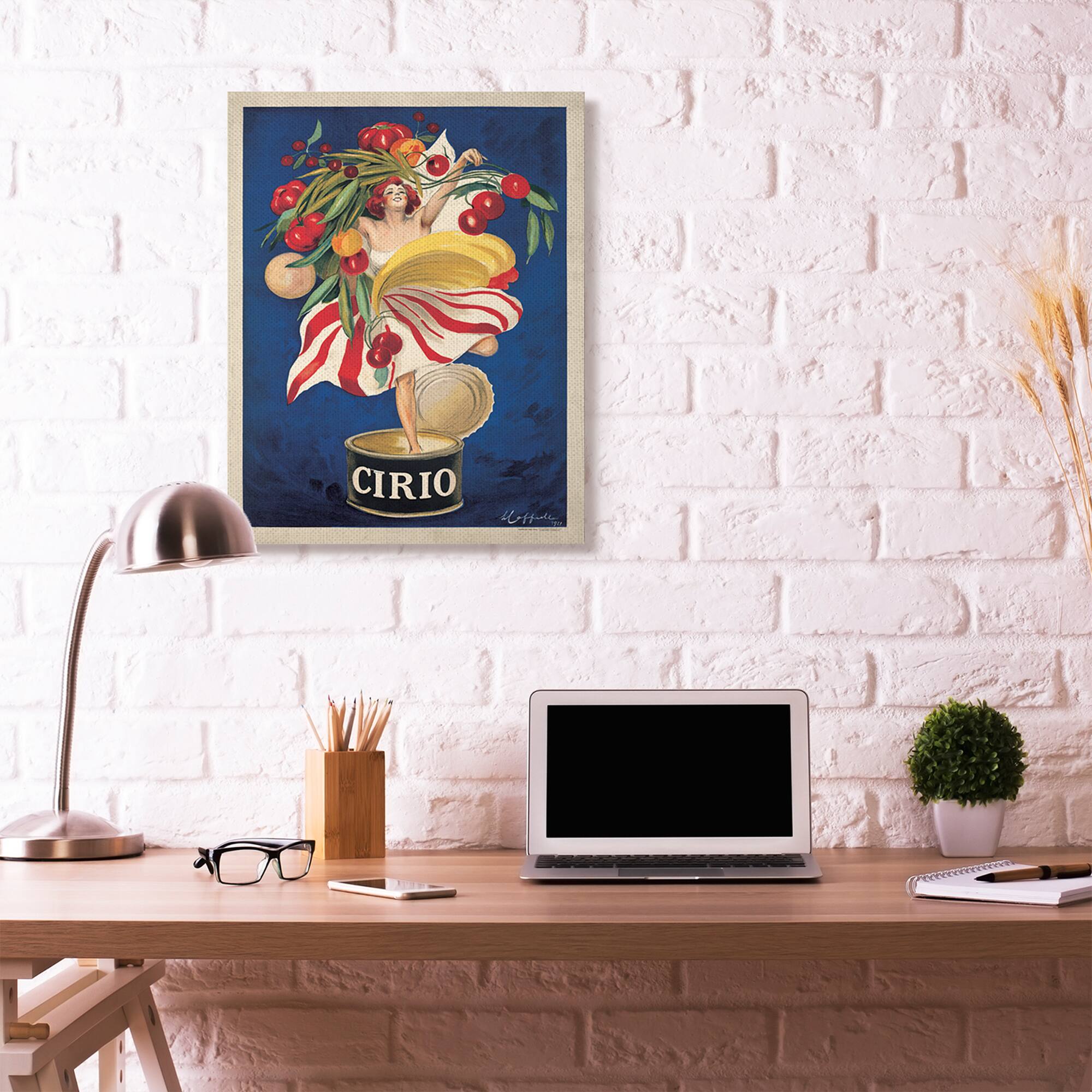 Stupell Industries Cirio Vintage Poster Canvas Wall Art