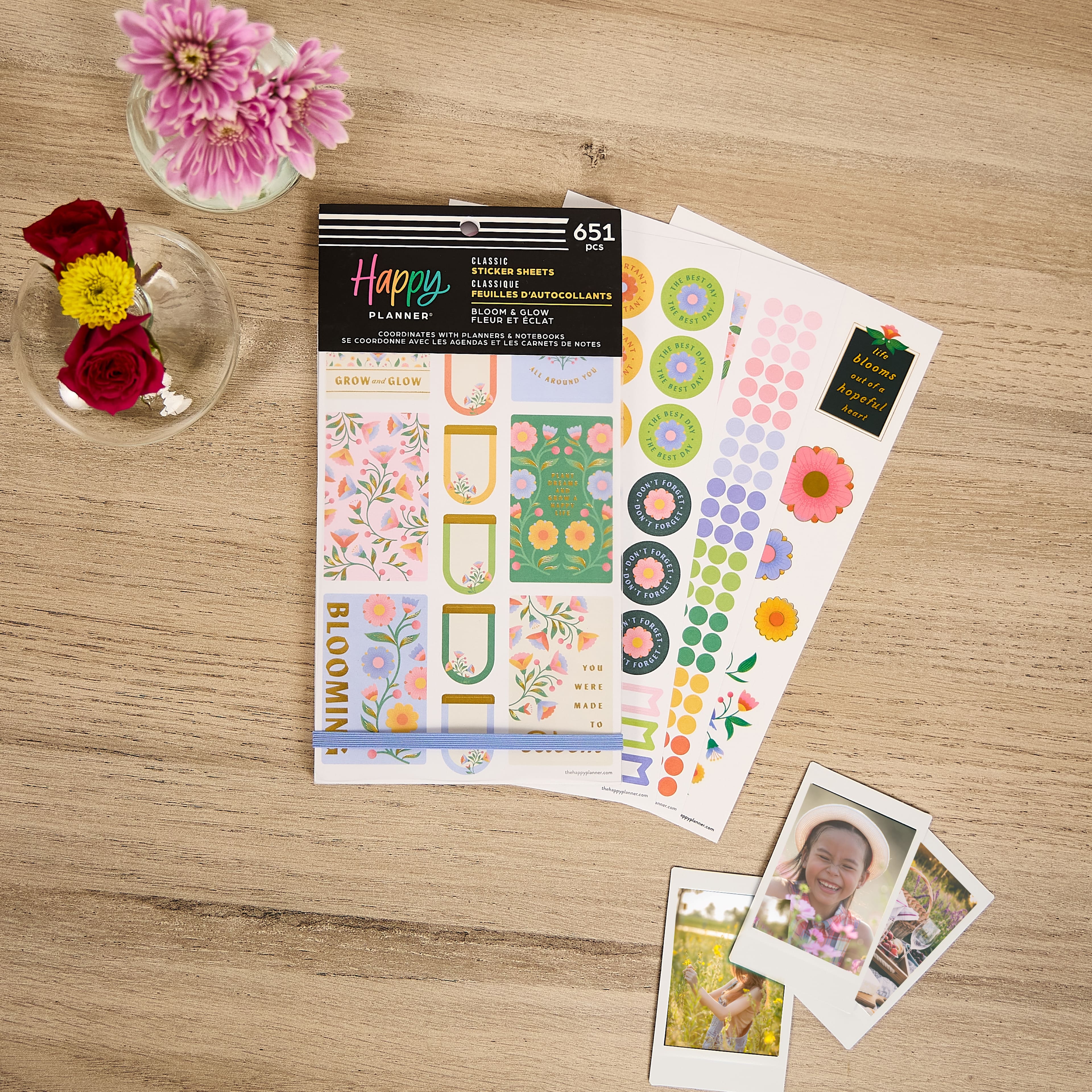The Classic Happy Planner® Bloom & Glow Stickers