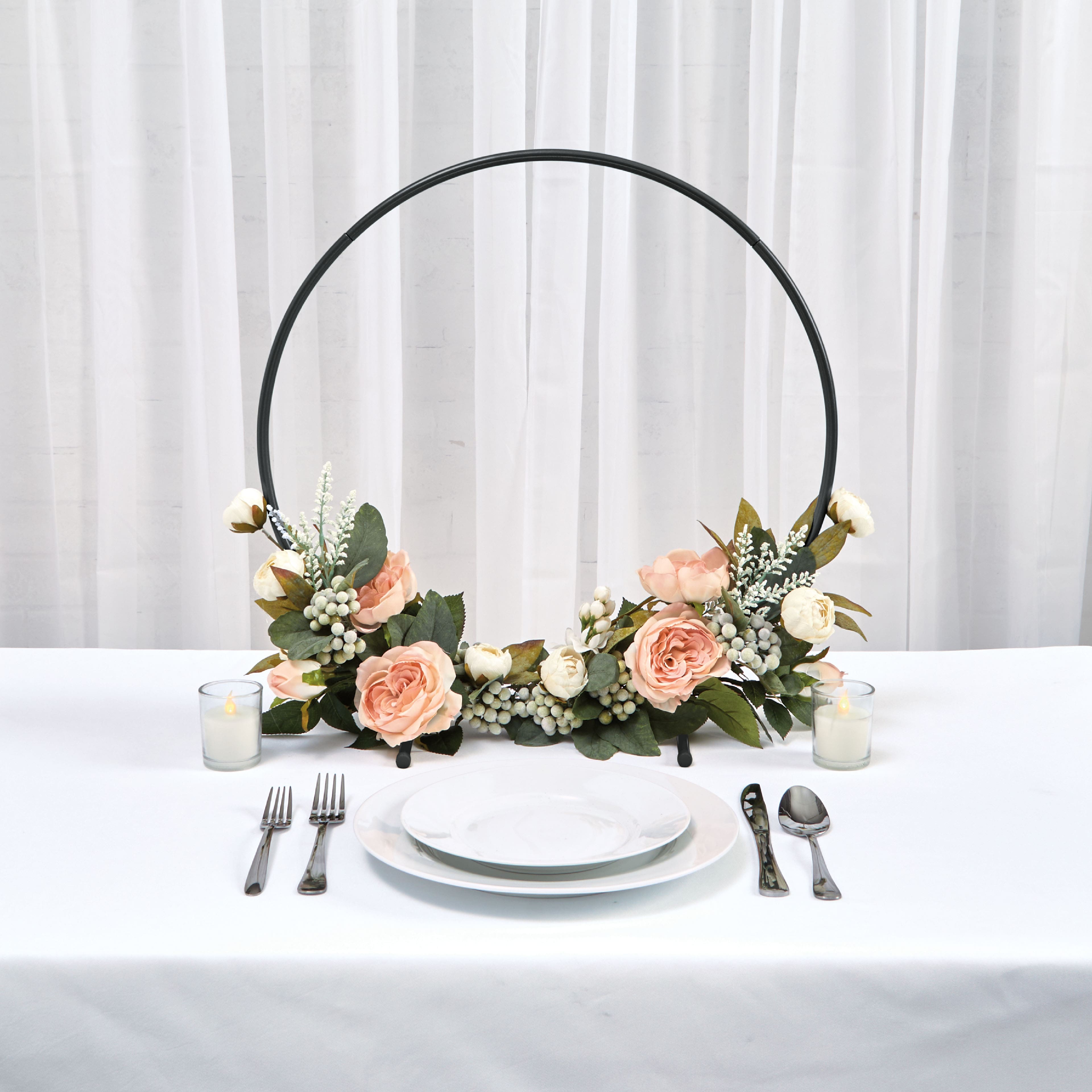 19.75&#x22; Black Tabletop Hoop by Celebrate It&#x2122;