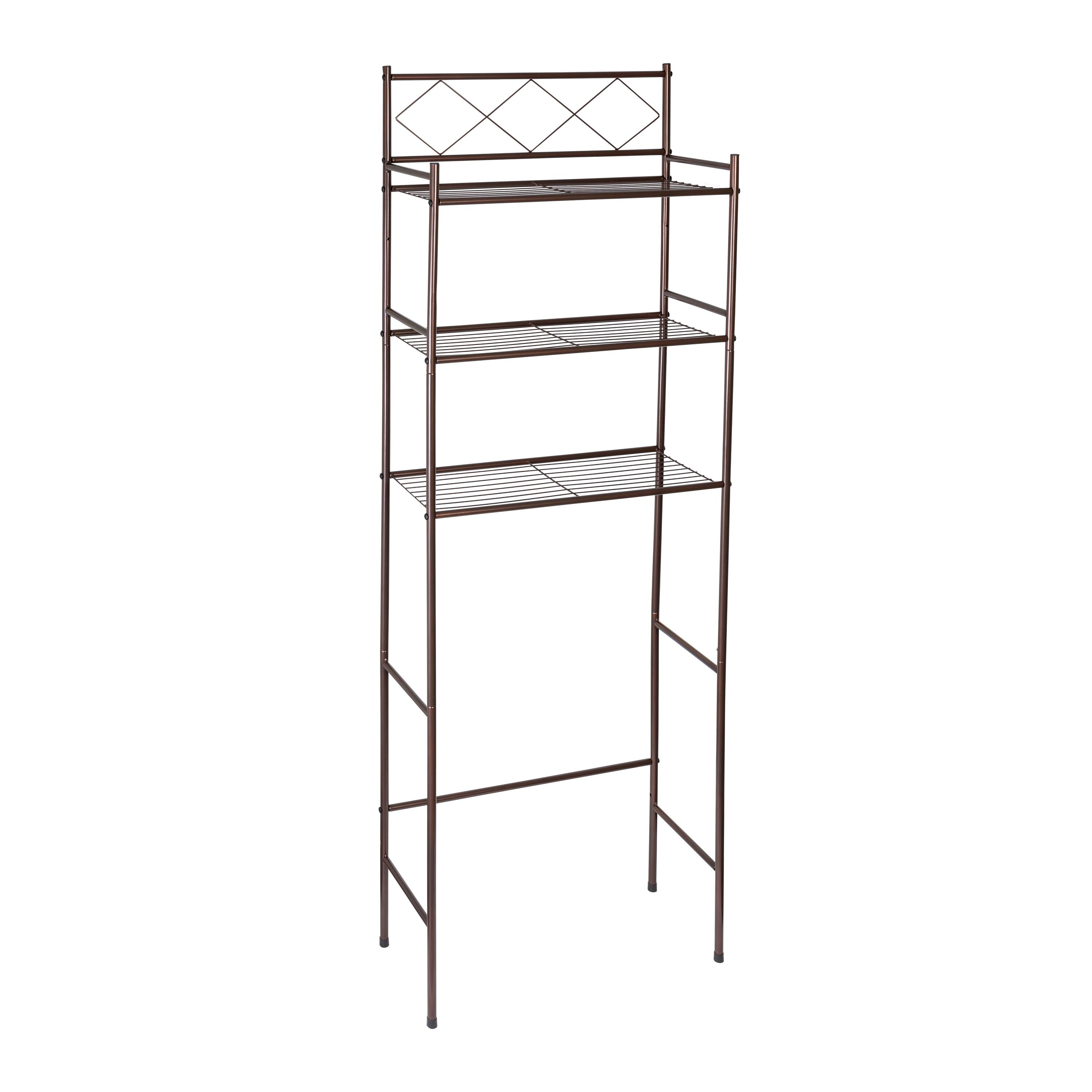 Honey Can Do Oil-Rubbed Bronze Over-the-Toilet Space Saver Shelving Unit