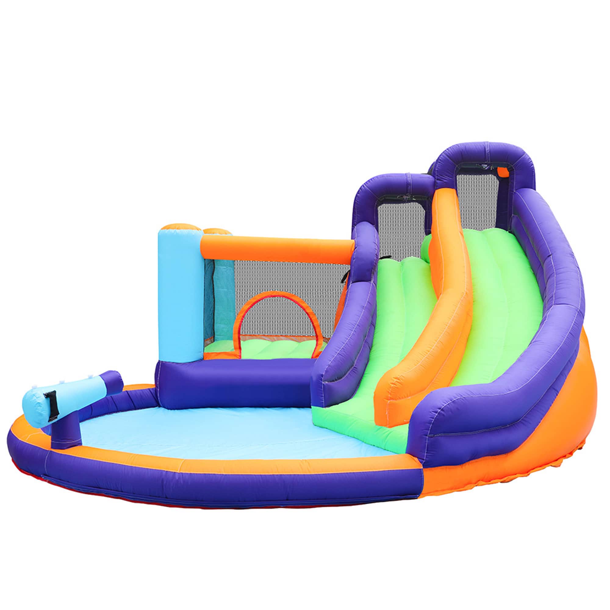 Salus Double Slide Water Park with Water Cannon