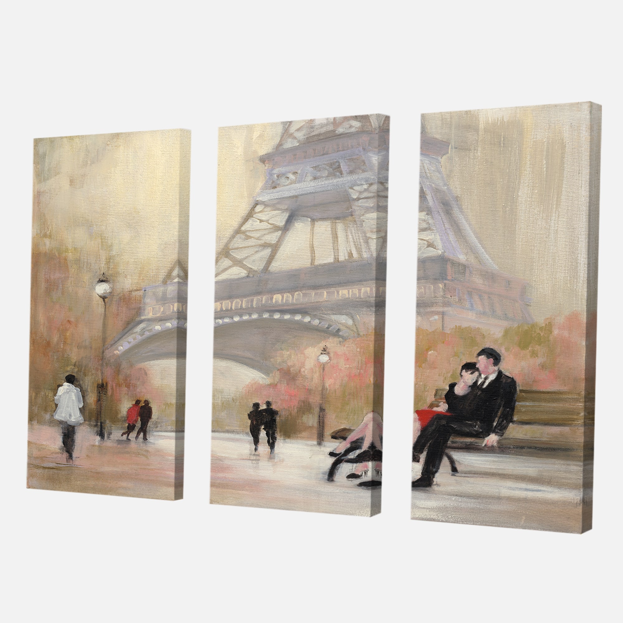 Designart - Love in Paris VI - Romantic French Country Premium Canvas Wall Art