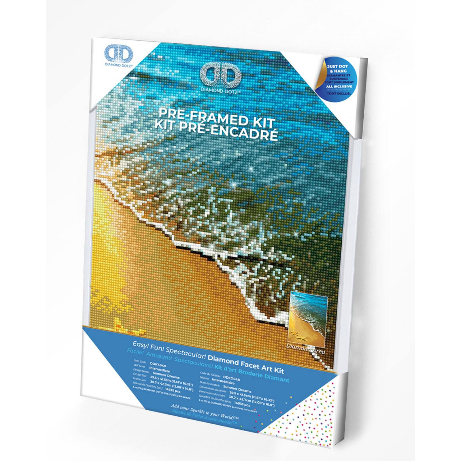 Diamond Dotz® Intermediate Summer Dreams with Frame Diamond Painting Kit