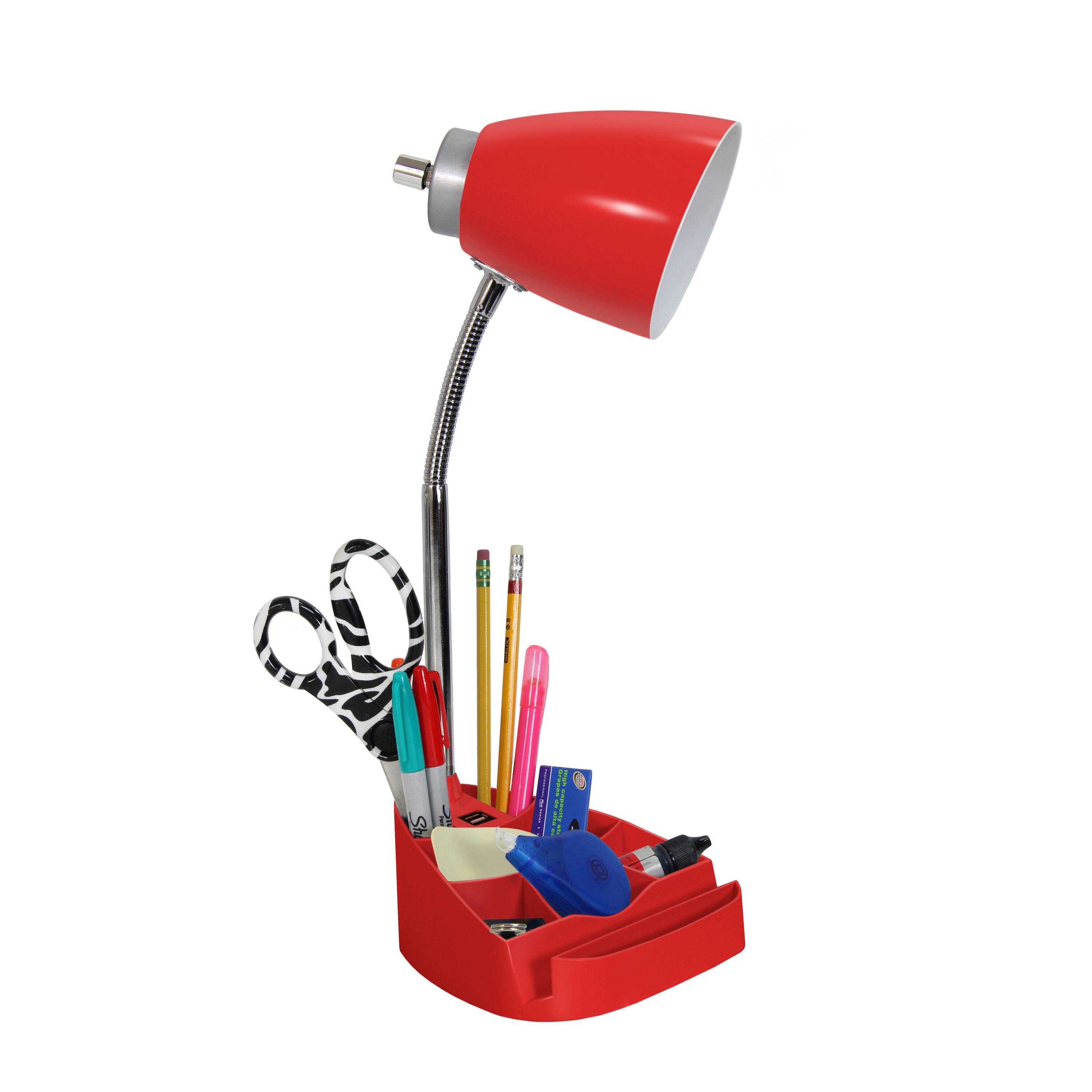 LimeLights 18.5&#x22; Gooseneck Desk Lamp with Tablet Stand and USB Port