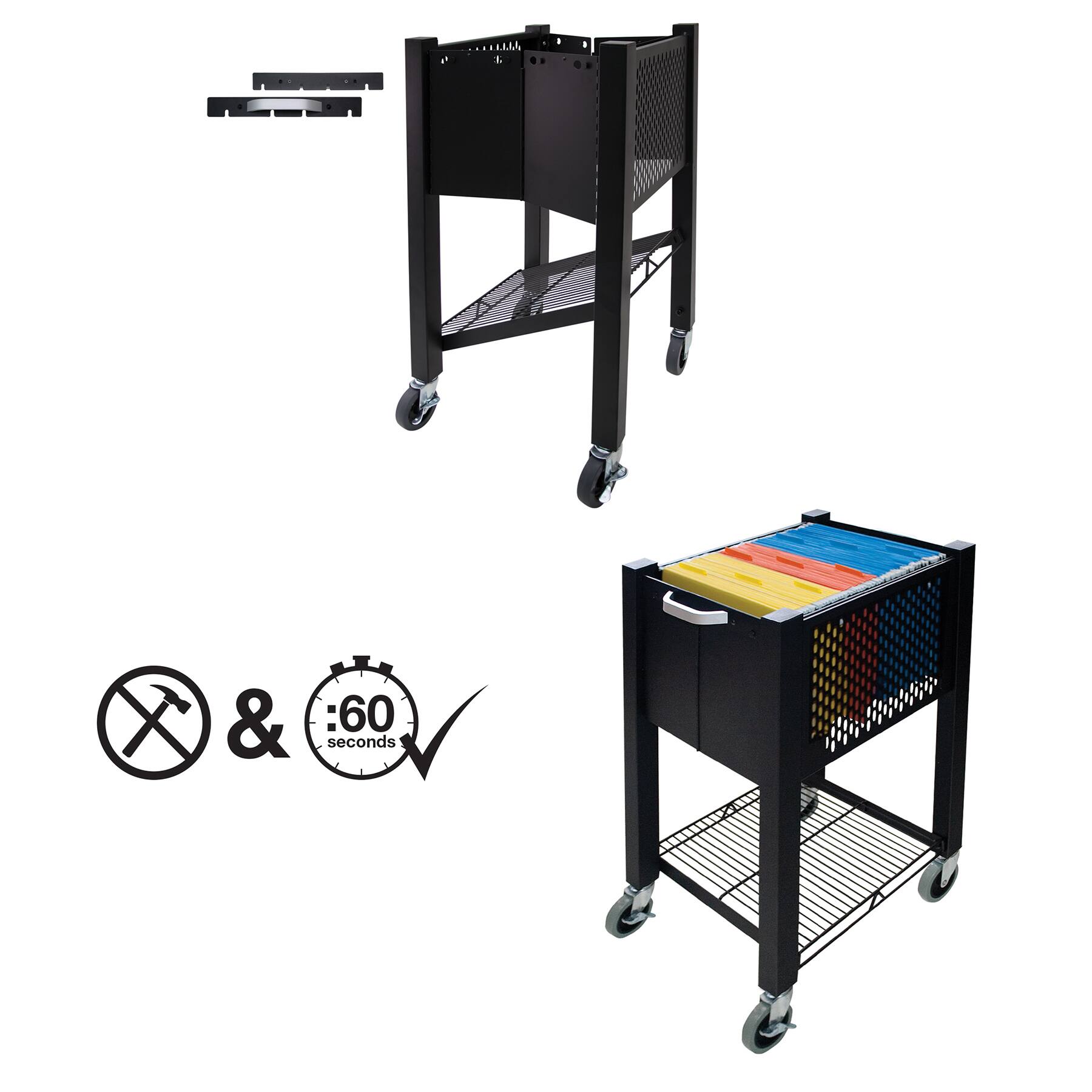 Vertiflex&#xAE; InstaCart SideKick File Cart