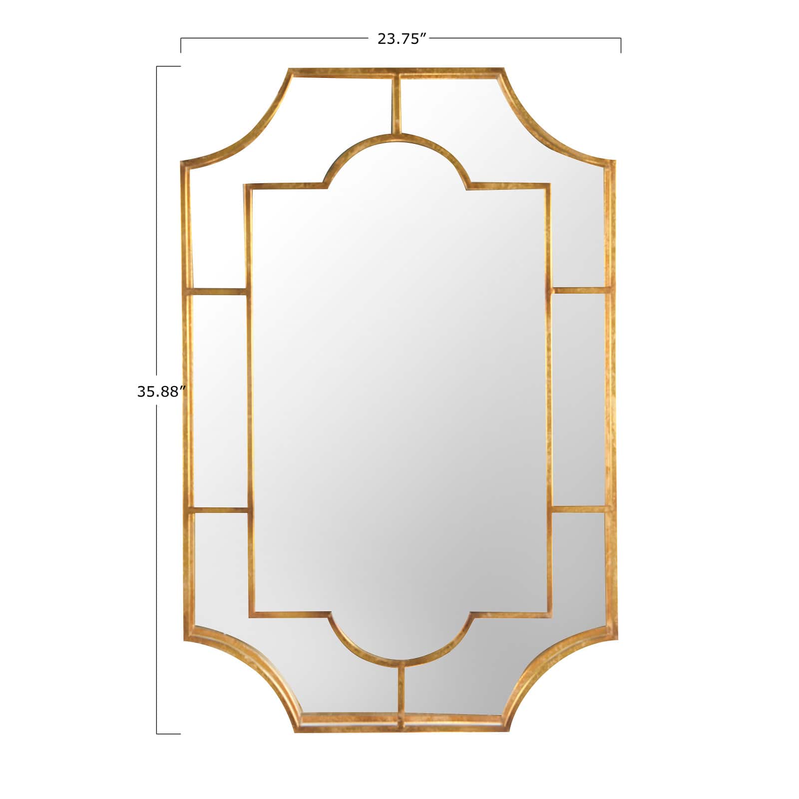 Hello Honey&#xAE; 36&#x22; Vintage Metal Framed Wall Mirror