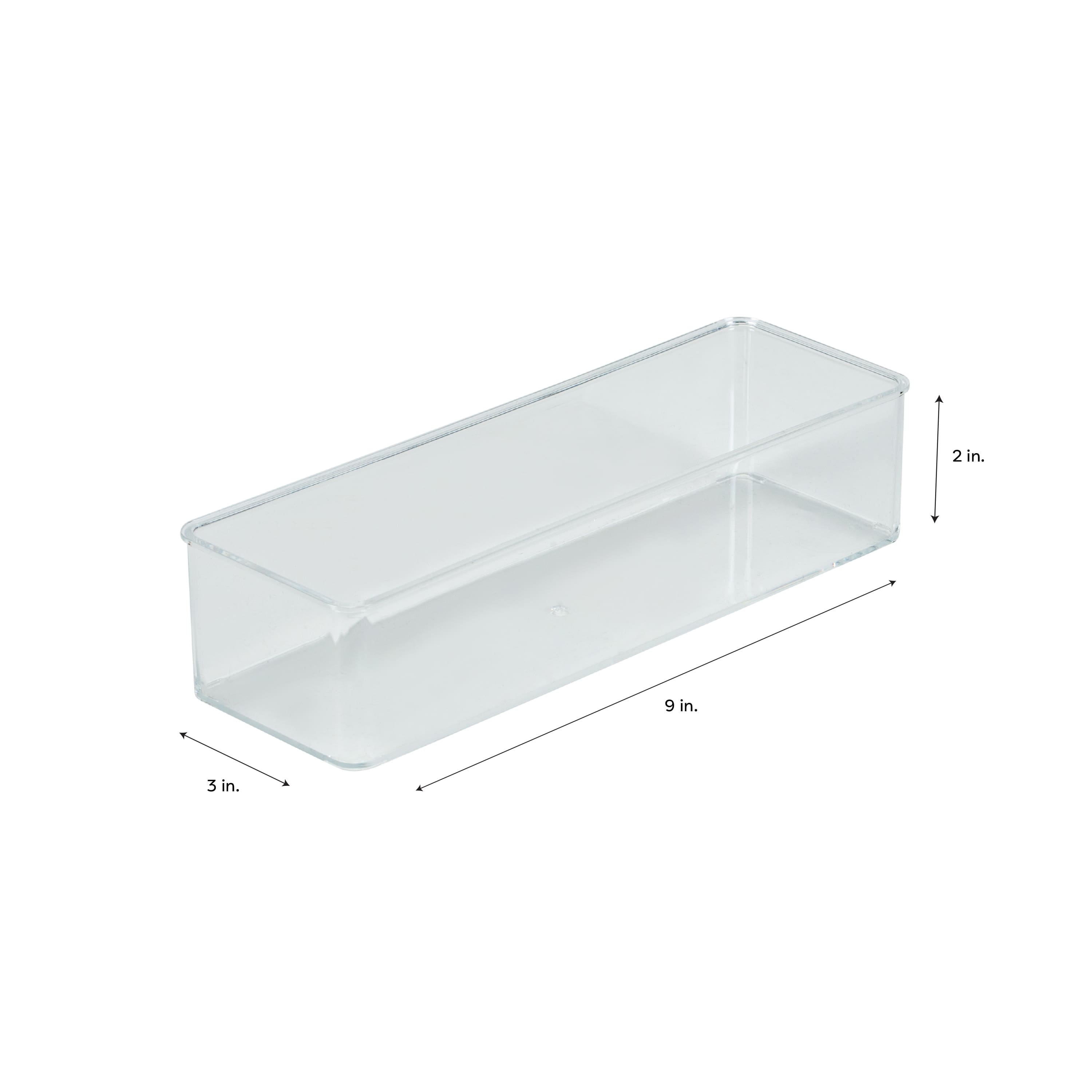 Simplify Medium Narrow Clear Drawer Organizer