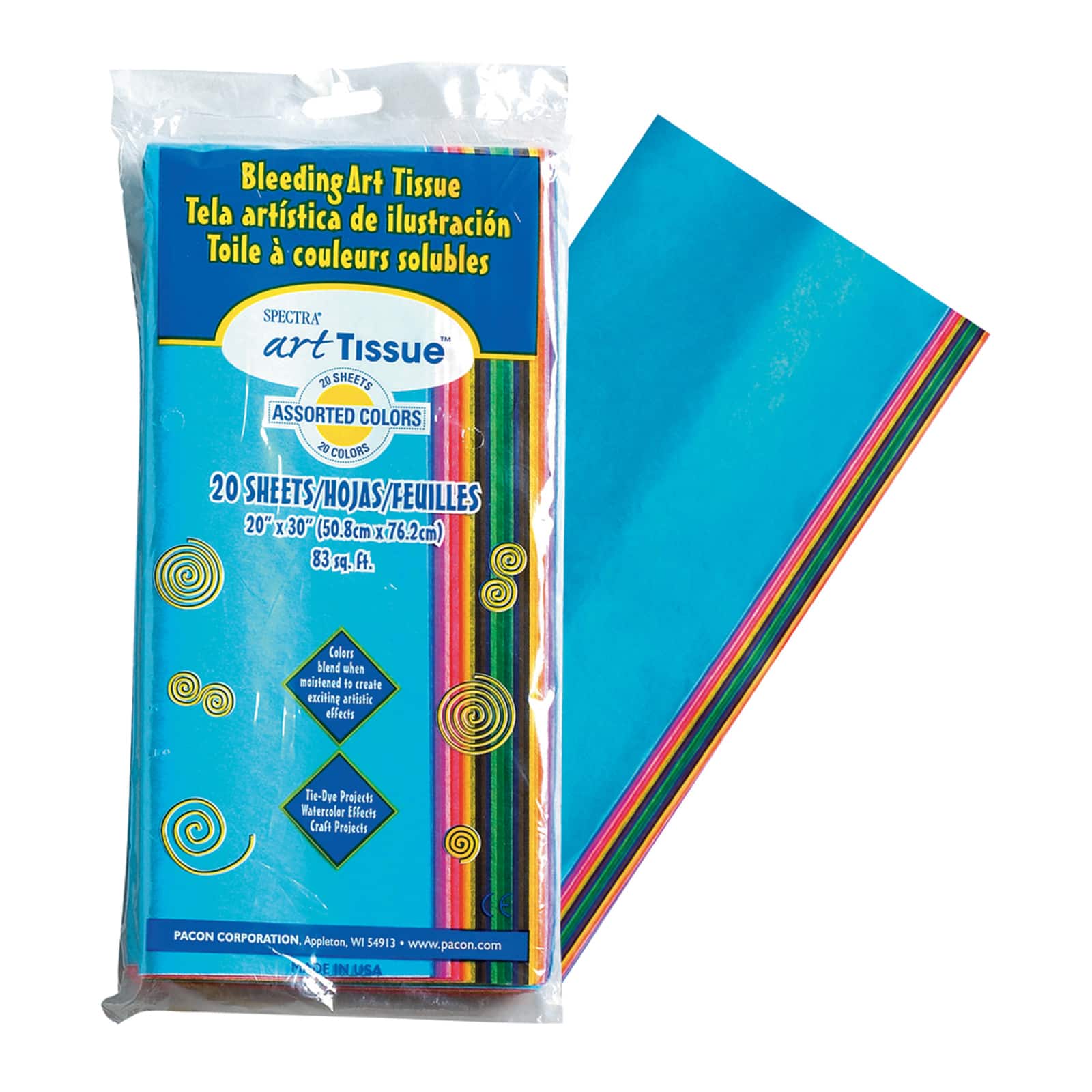 Pacon&#xAE; Spectra&#xAE; Art Tissue&#x2122; 20&#x22; x 30&#x22; Assorted Colors Sheets, 20ct.