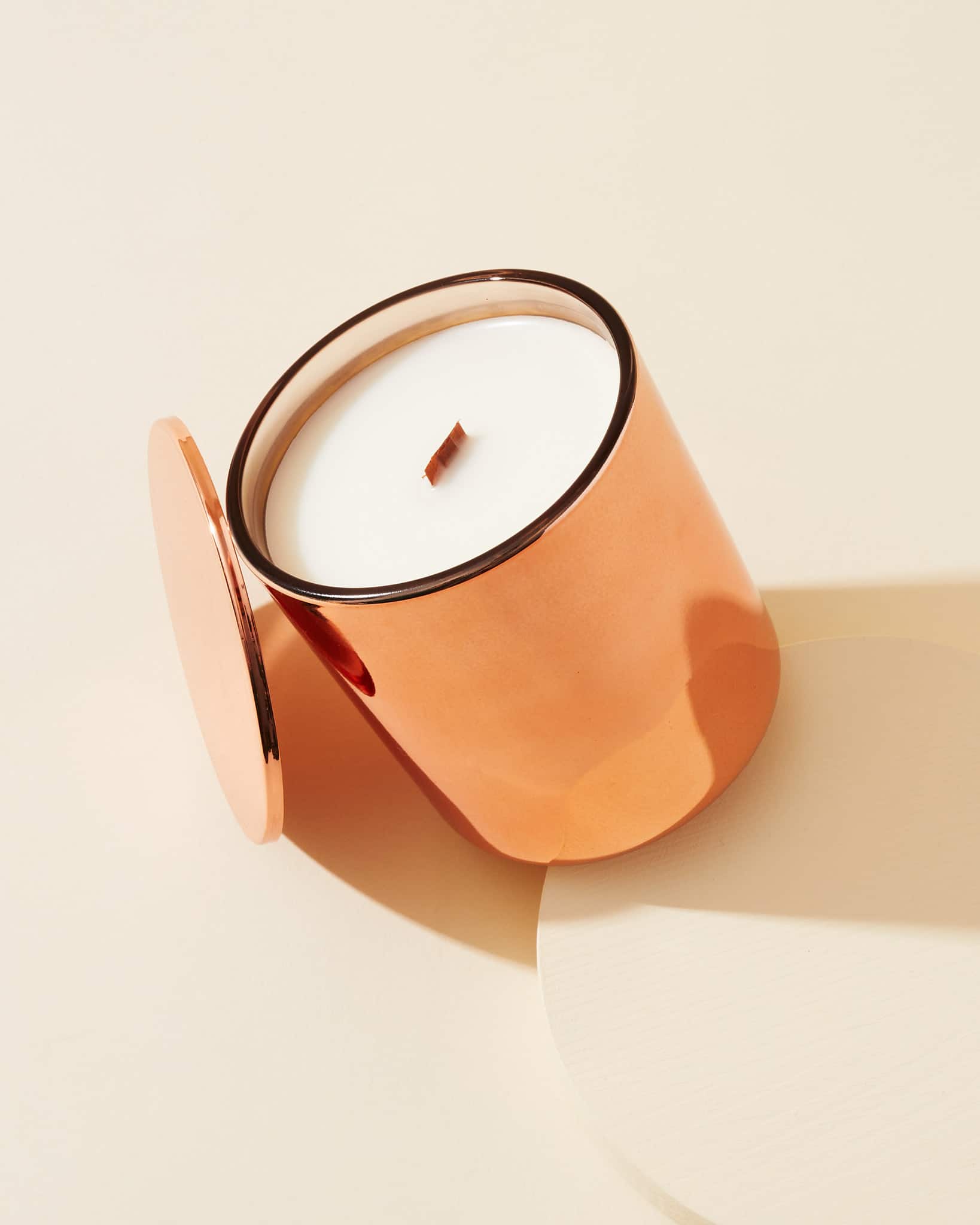 makesy 8oz. Lustrous Copper Aura Vessel + Lid, 12ct.