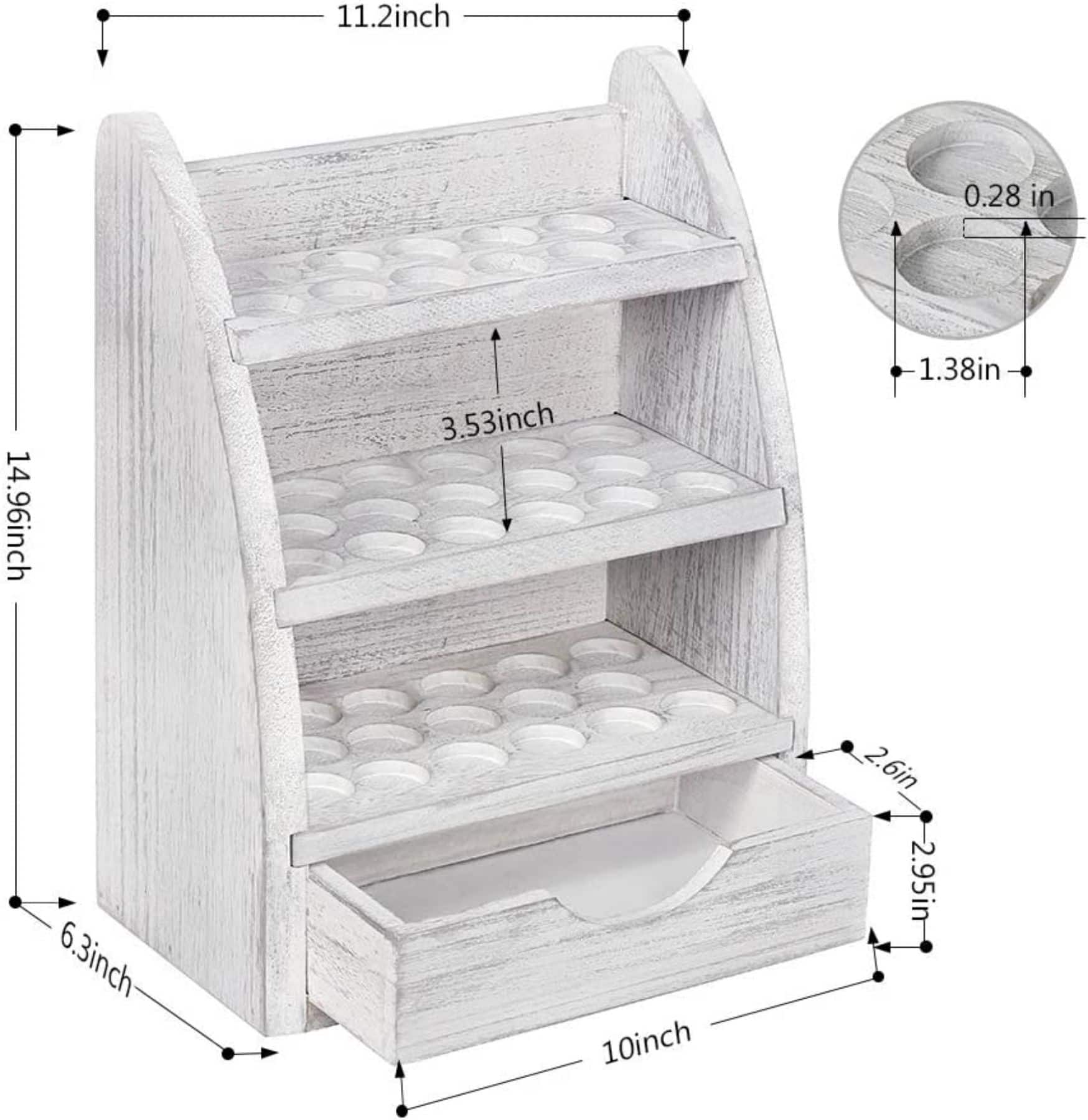 NEX™ 15" Essential Oils 45-Slot Storage Rack