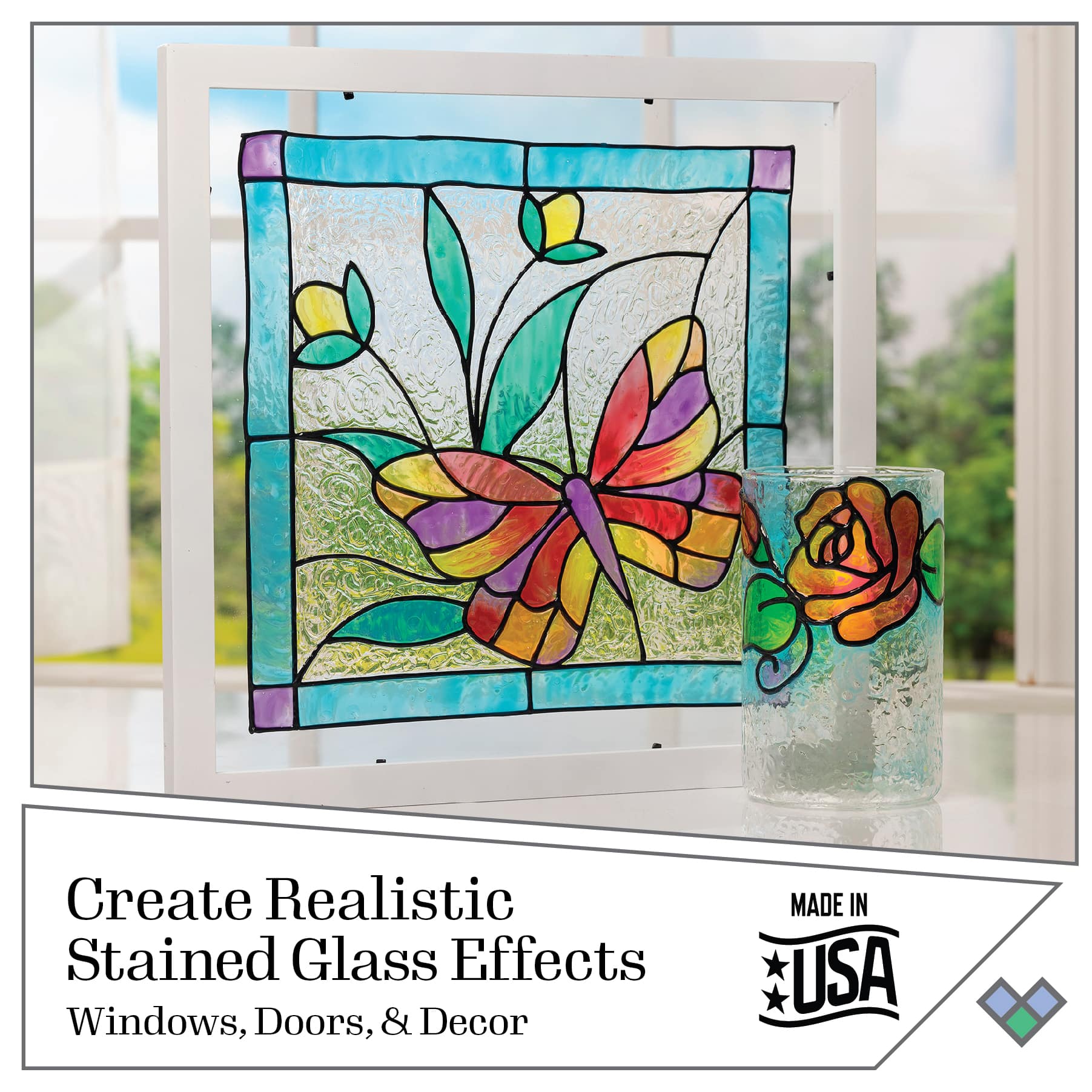 Plaid® Gallery Glass® Pastels Stained Glass Painting Kit