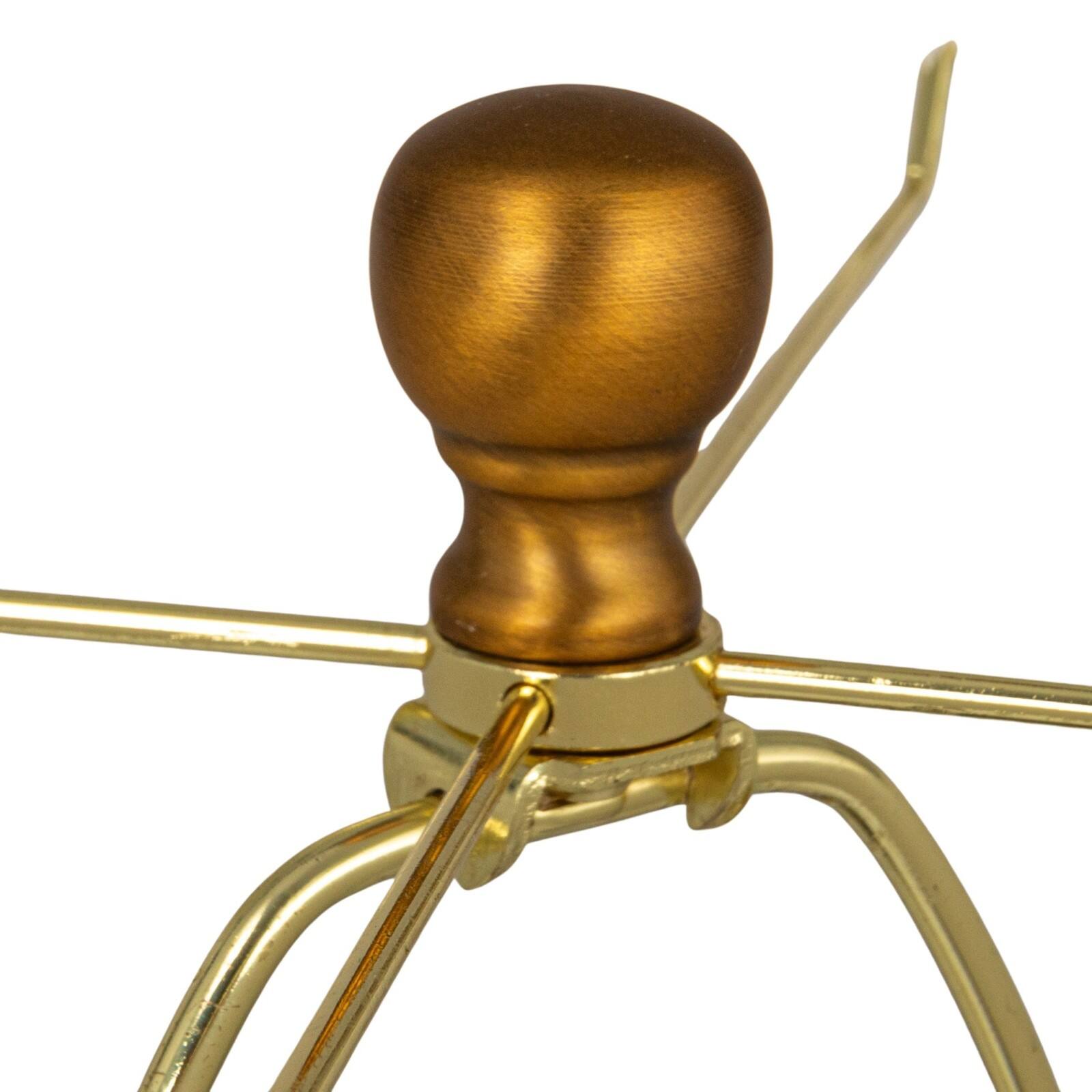 Hello Honey® Blue Stone Glaze Tall Glass Table Lamp with Cream Tapered Drum Shade