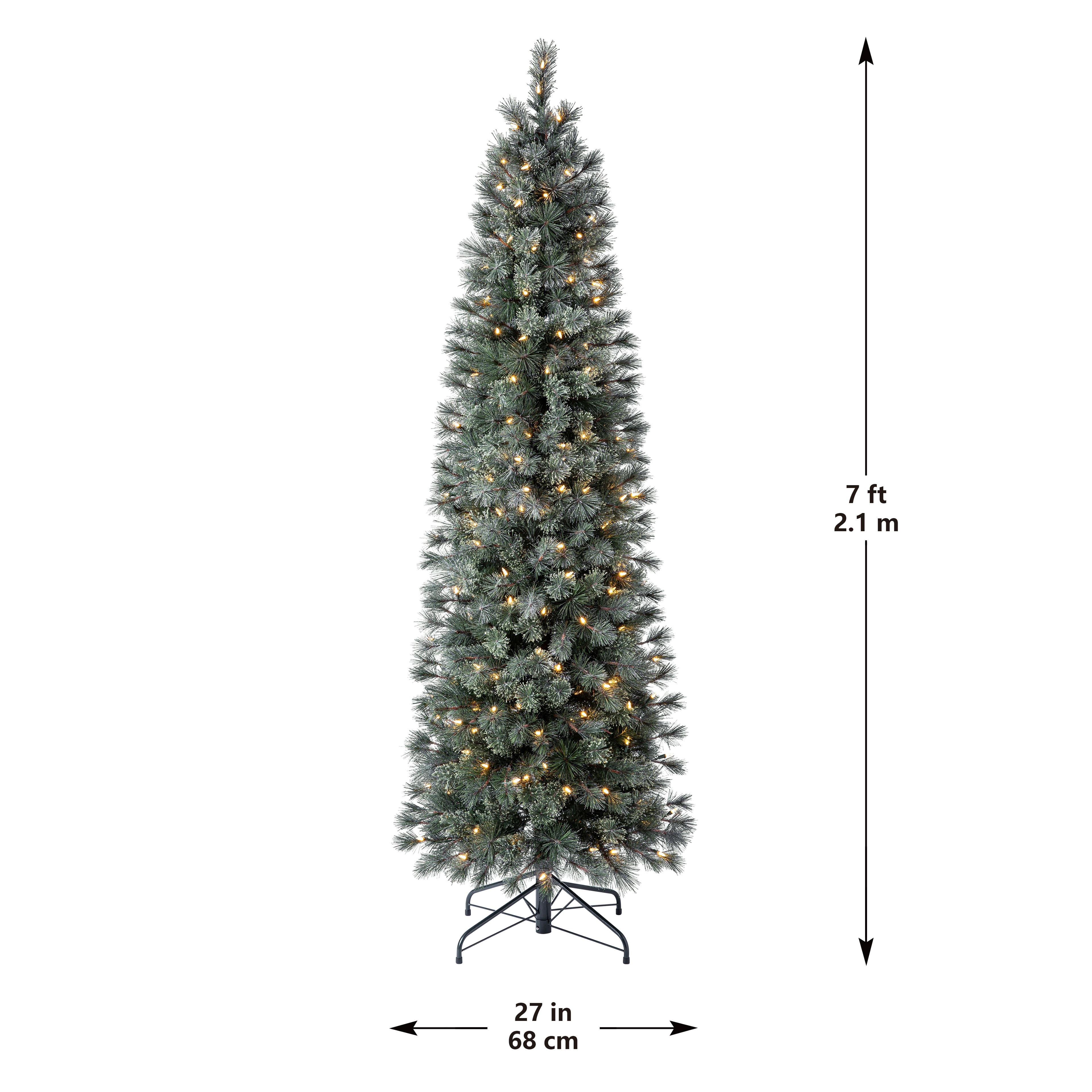 7ft. Pre-Lit Stella Pine Artificial Christmas Tree, Warm White LED Lights by Ashland&#xAE; 