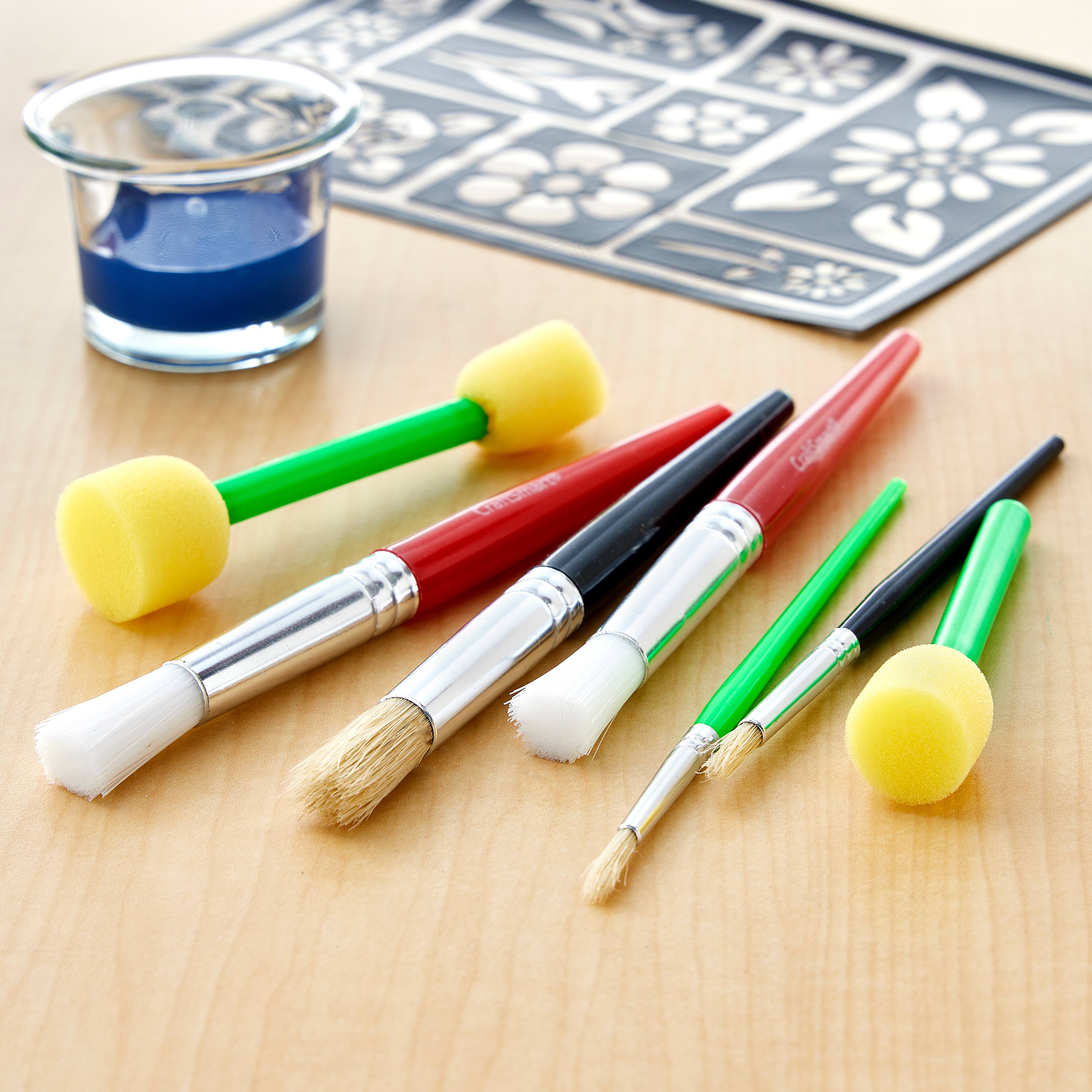 12 Pack: Stencil Brush Value Pack by Craft Smart&#xAE;