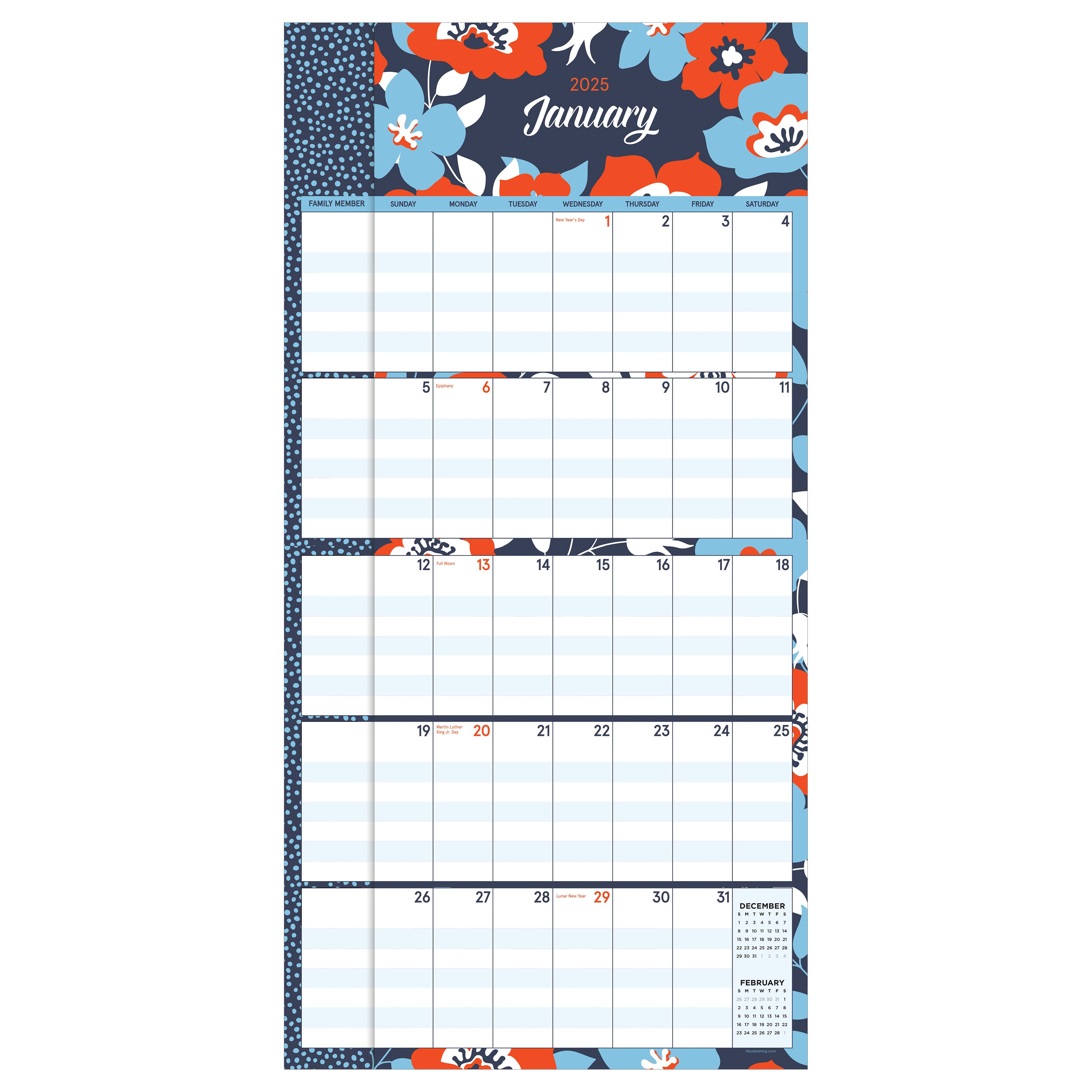 TF Publishing 2025 Mom&#x27;s Manager Wall Calendar