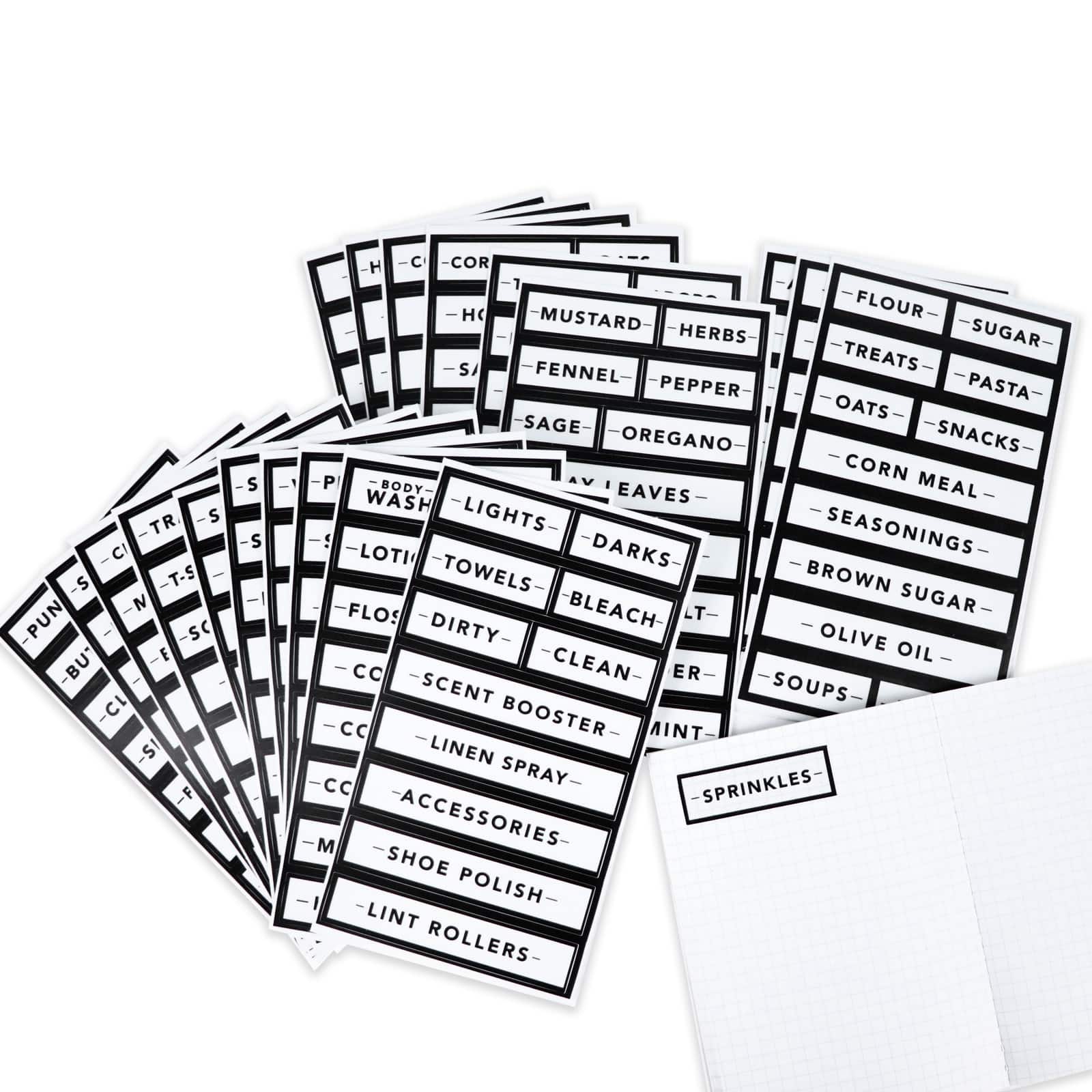 Black Border Rectangle Household Label Stickers by Recollections&#x2122;
