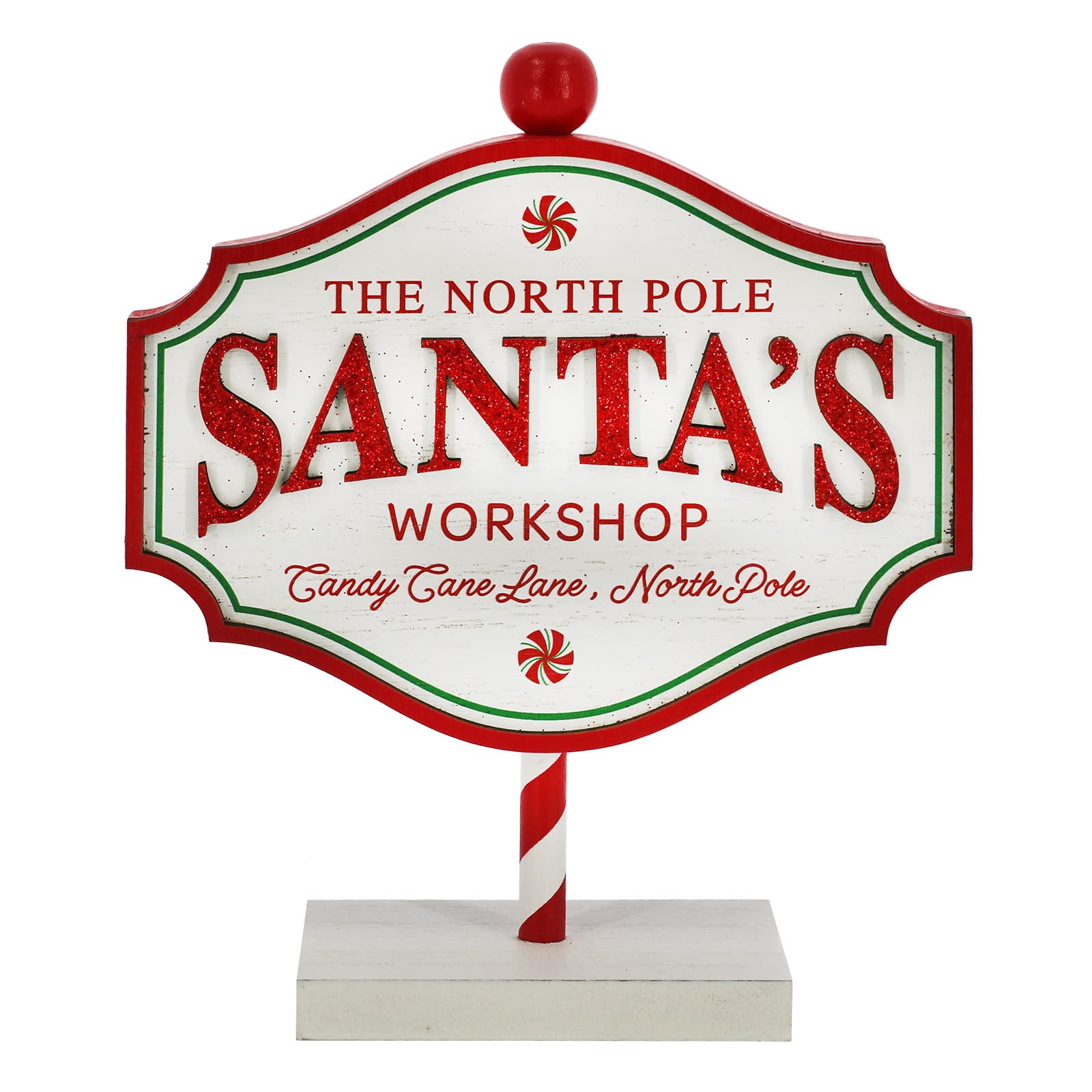 8&#x22; Santa&#x27;s Workshop Tabletop Sign by Ashland&#xAE;