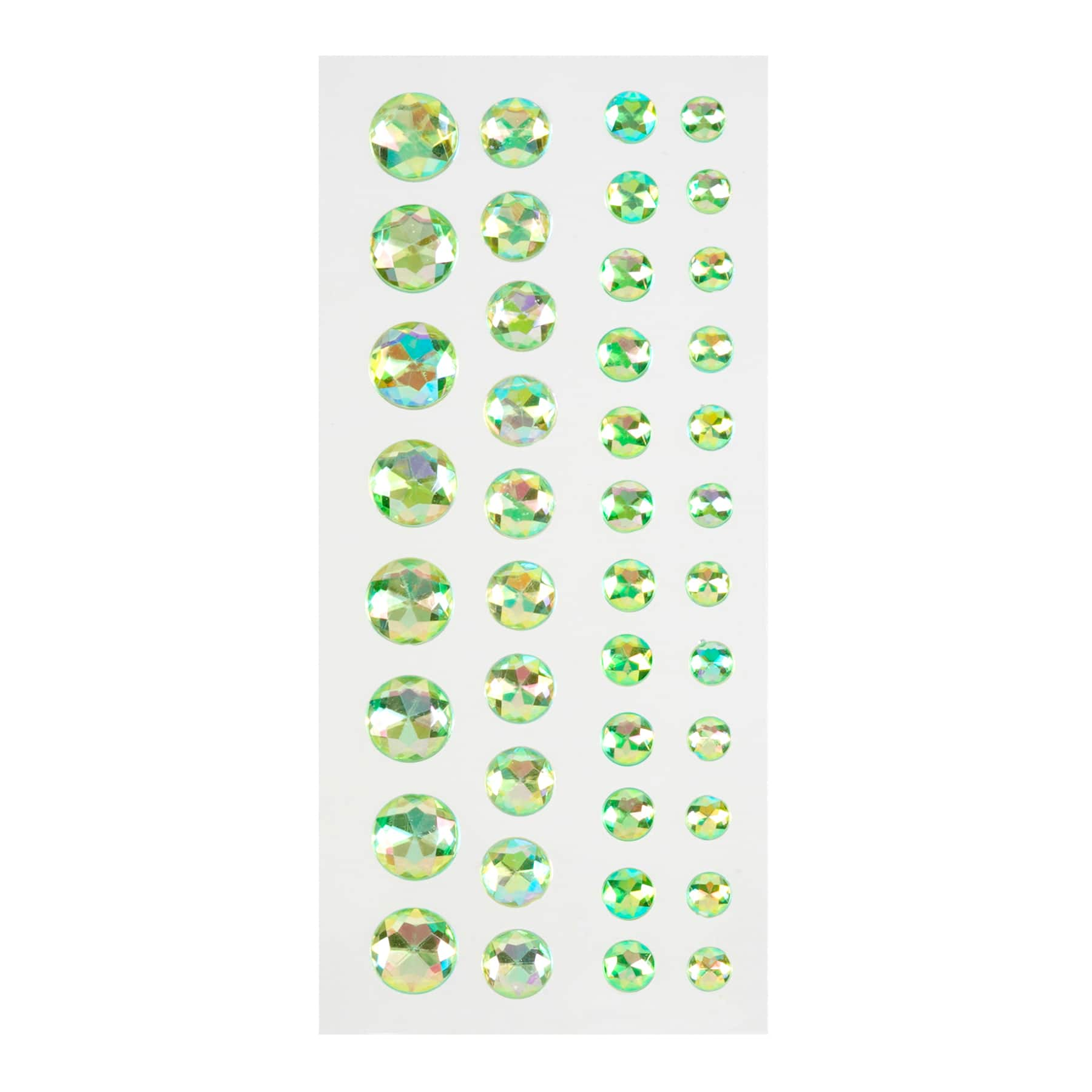 Recollections Adhesive Backed Light Green Rhinestones Stickers - Each