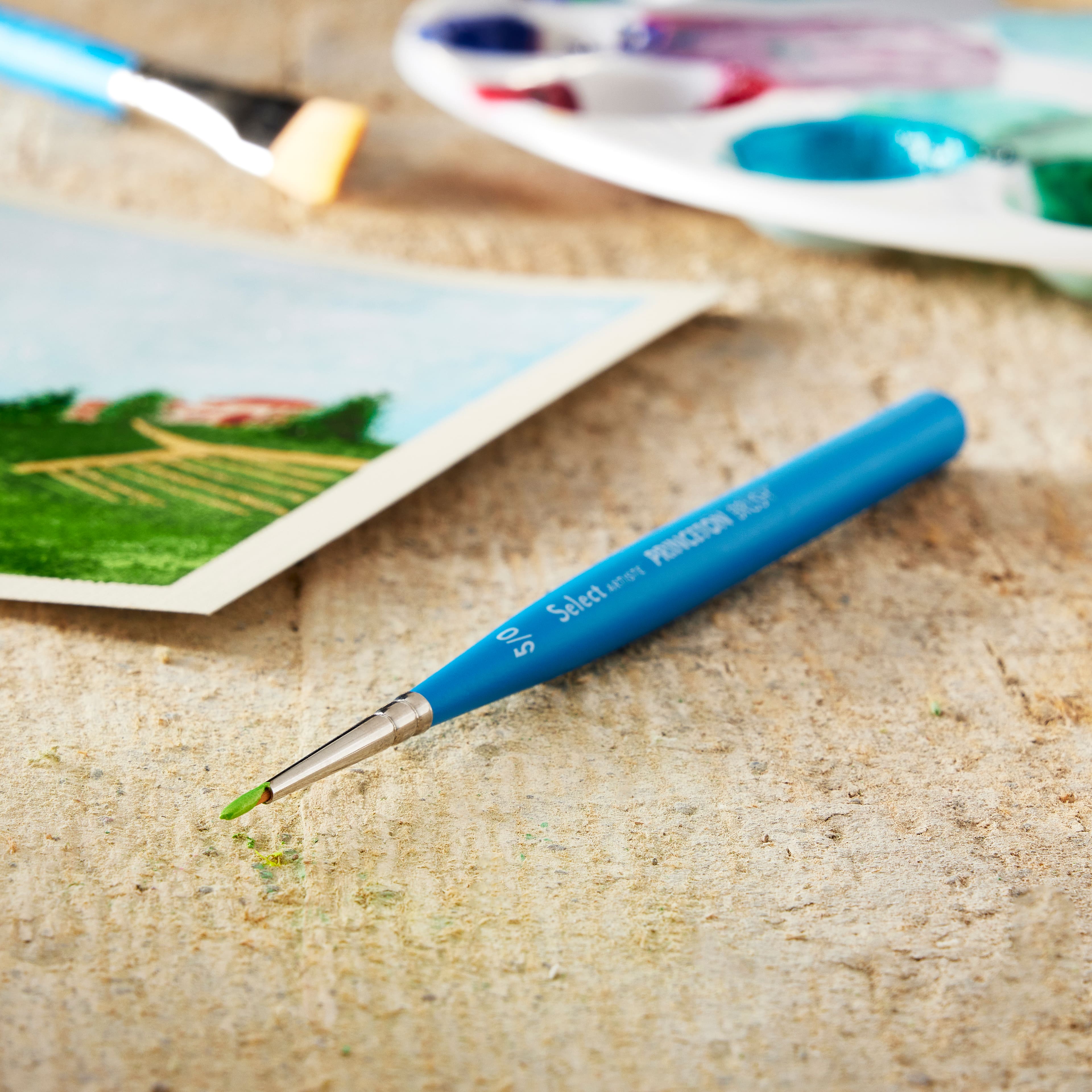 12 Pack: Princeton™ Select Artiste™ Series 3750 Short Handle Mini Round Brush