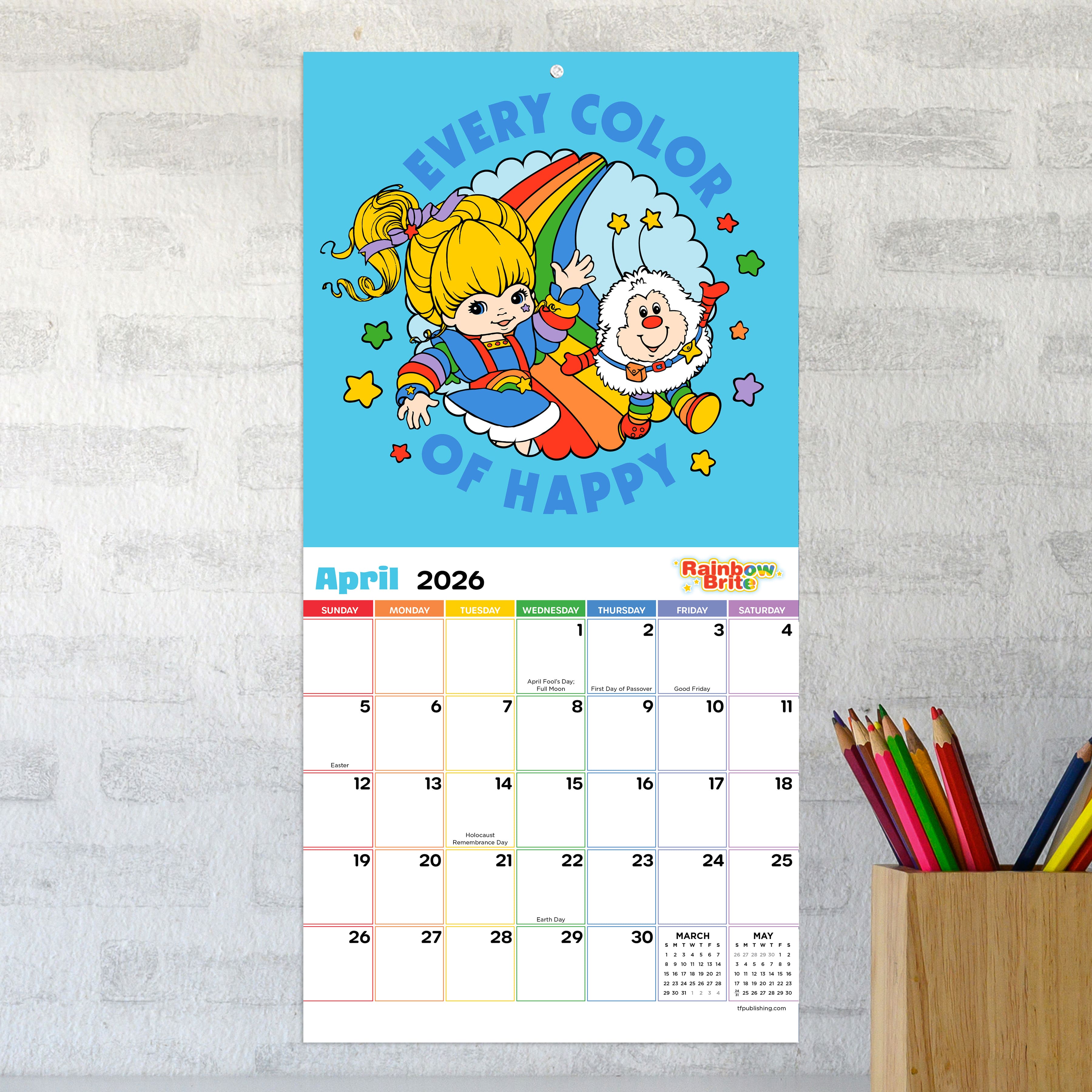 2026 Rainbow Brite Mini Calendar