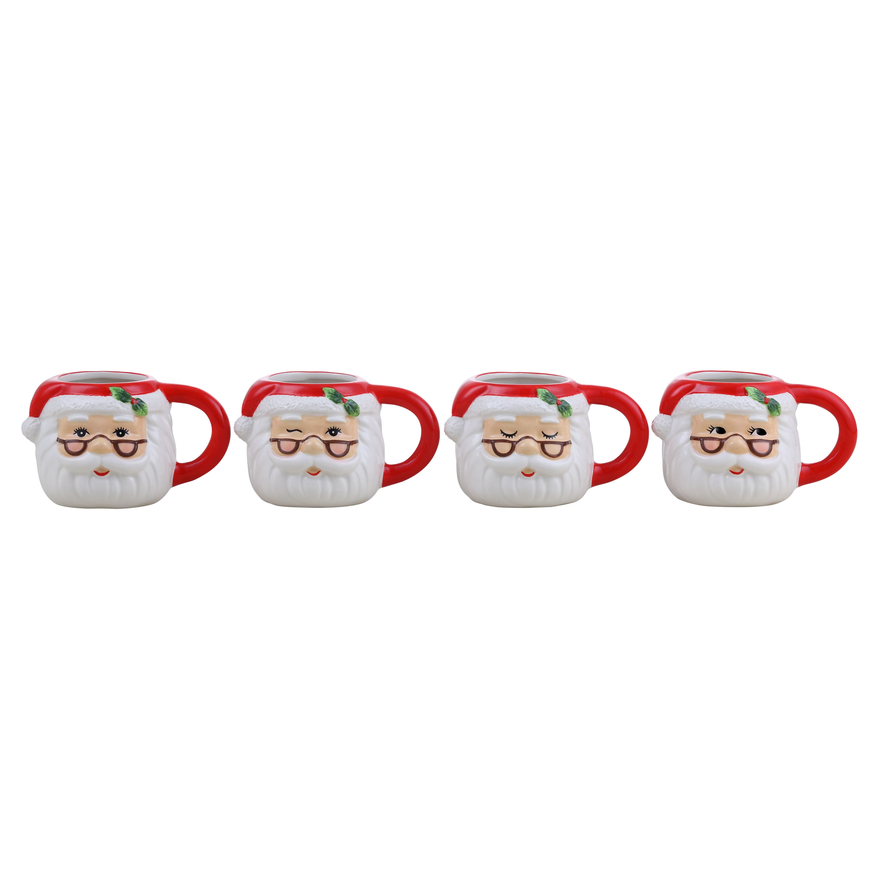 Mr. Christmas Santa Espresso Mugs Set