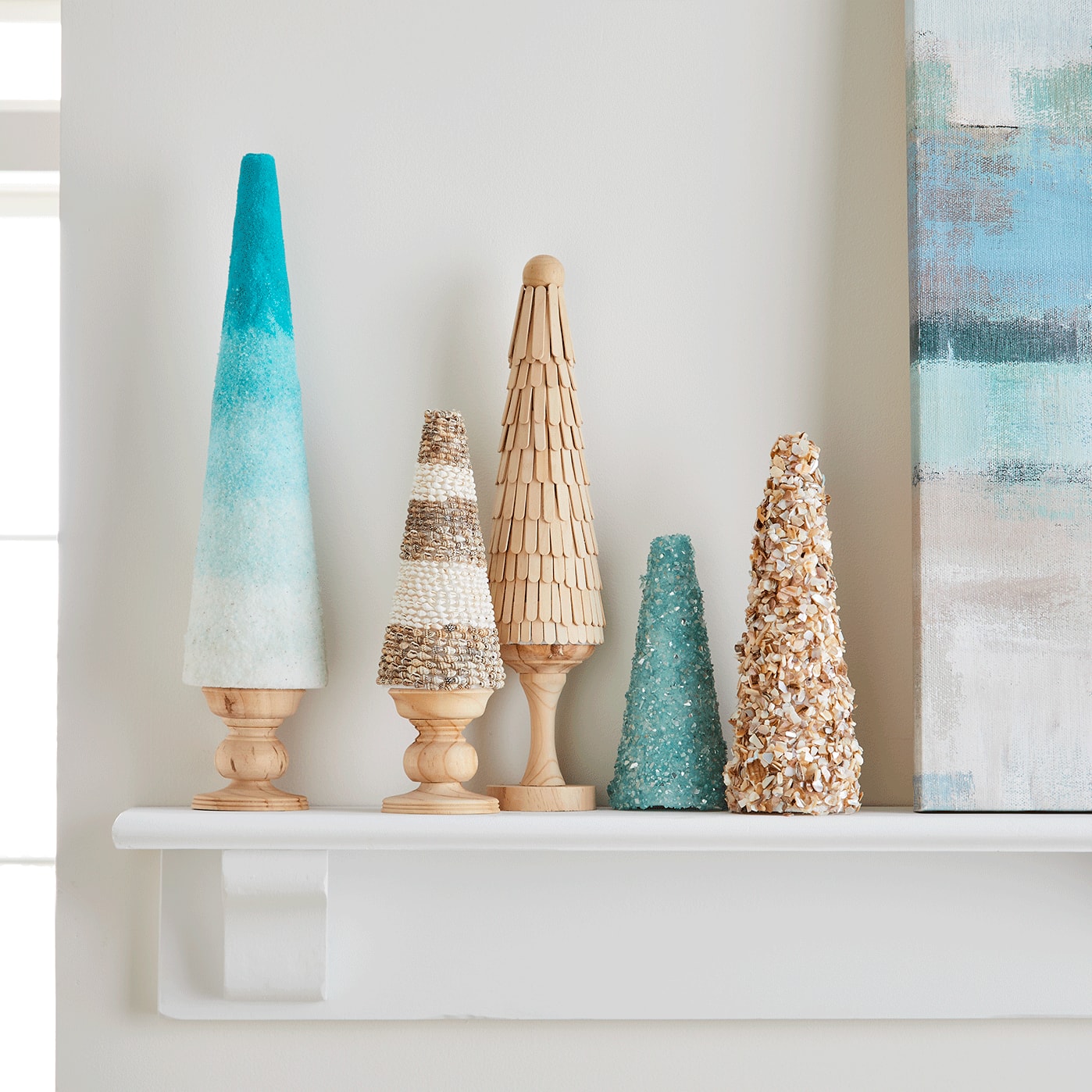 cônes en mousse de polystyrène pour décor côtier