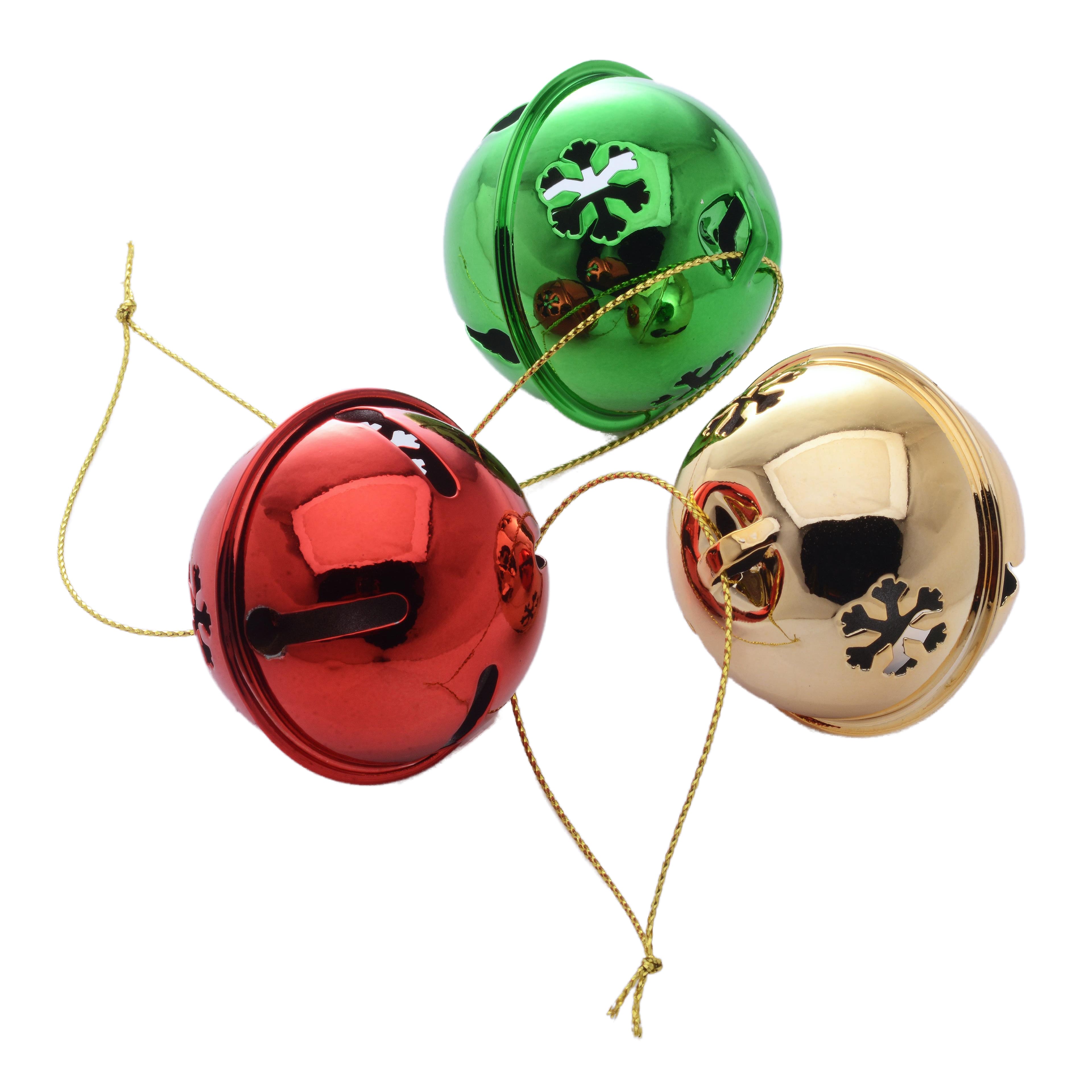 48mm Snowflake Jingle Bells, 9ct. by Creatology&#x2122;