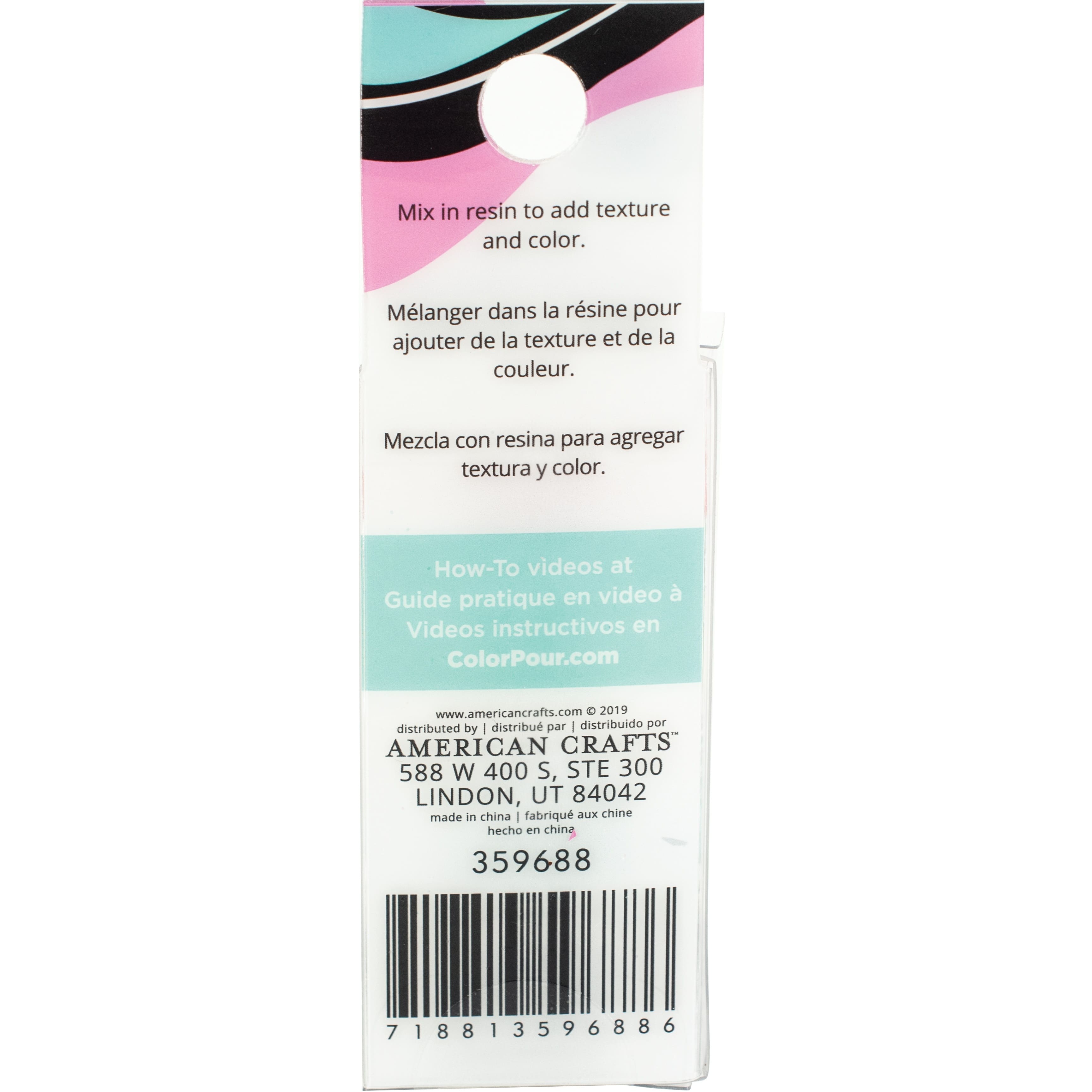 Color Pour Resin Primary Shell Flakes Mix-Ins, 4ct.